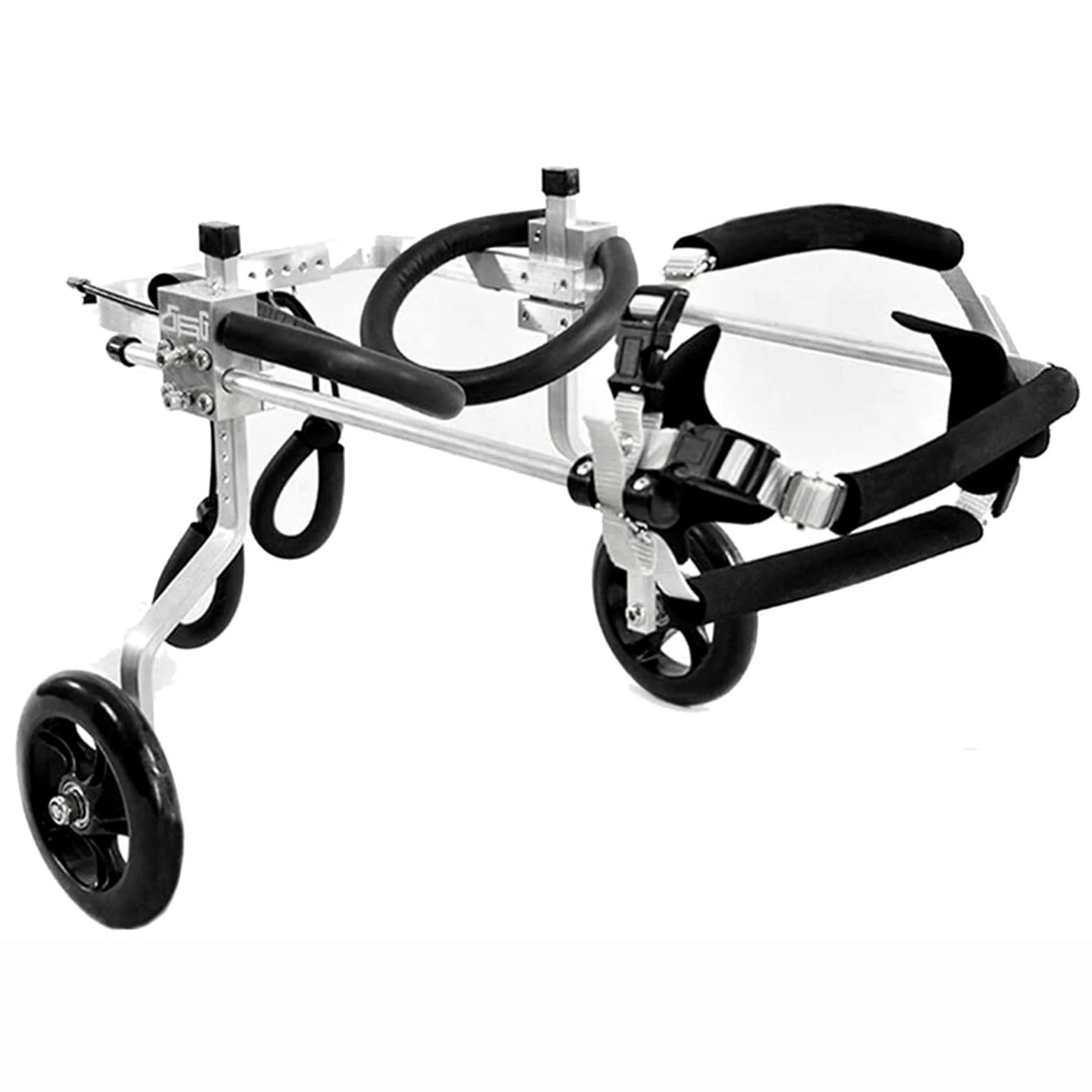 Carrellino Regolabile per Cani Gatto Cane Coniglio, Riabilitazione per Le Gambe Posteriori, Adatto Disabili Piedi Gambe Posteriori Riabilitazione, Sedia A Rotelle con 2 Ruote 0~2.5 kg