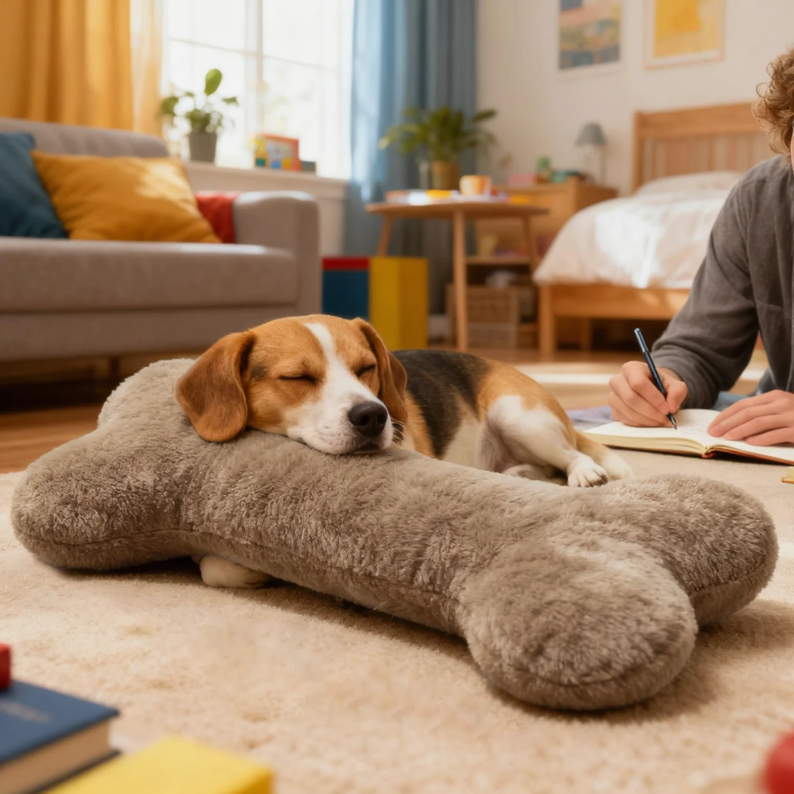 Peluche Osso Giocattolo Per Cani 70 Cm Giocattoli Da Masticare Per Cuccioli | Cuscino Morbido Per Cuccioli Per Amanti Degli Animali Appartamento Ufficio Cuccia Sonno Rilassamento