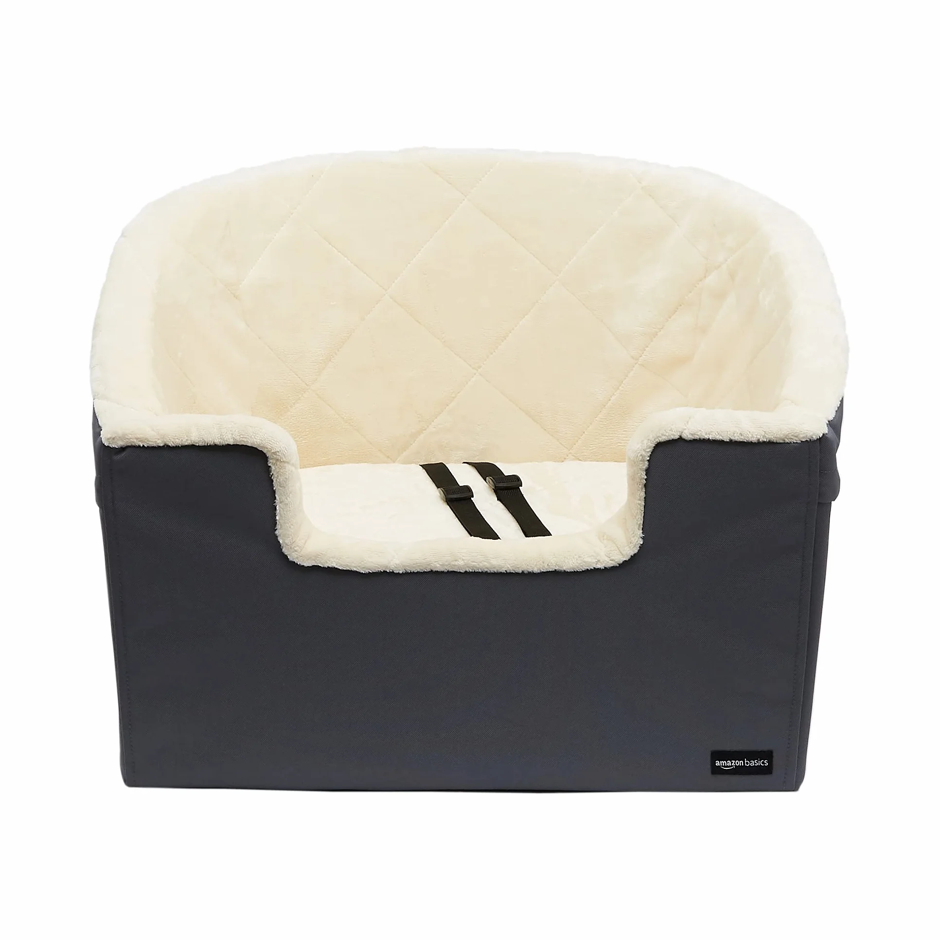Amazon Basics Seggiolino per auto avvolgente per animali domestici, misure 45,7 x 55,8 x 40,6 cm, colore grigio