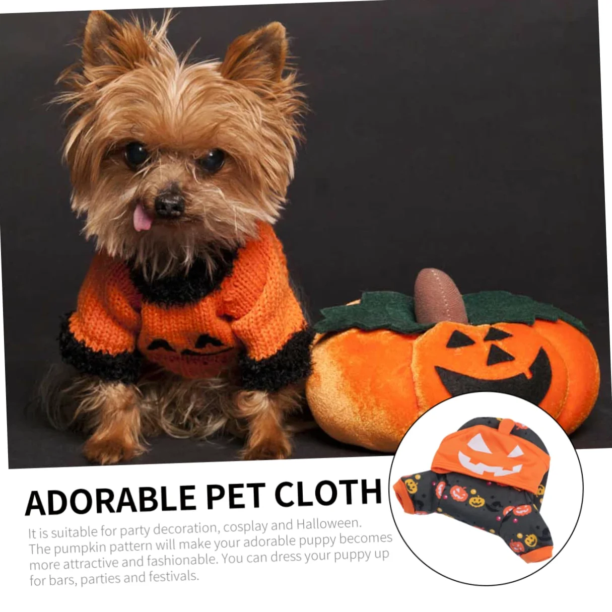 Didiseaon 3 Pz felpa di halloween per cani da compagnia felpa con cappuccio alla moda vestiti per cani di piccola taglia costume da compagnia vestiti divertenti da cucciolo