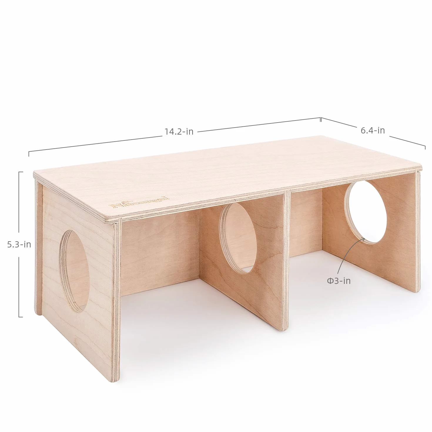 Niteangel - Capanno segreto per criceti con 2 camere e tunnel, Large - for Syrian Hamster