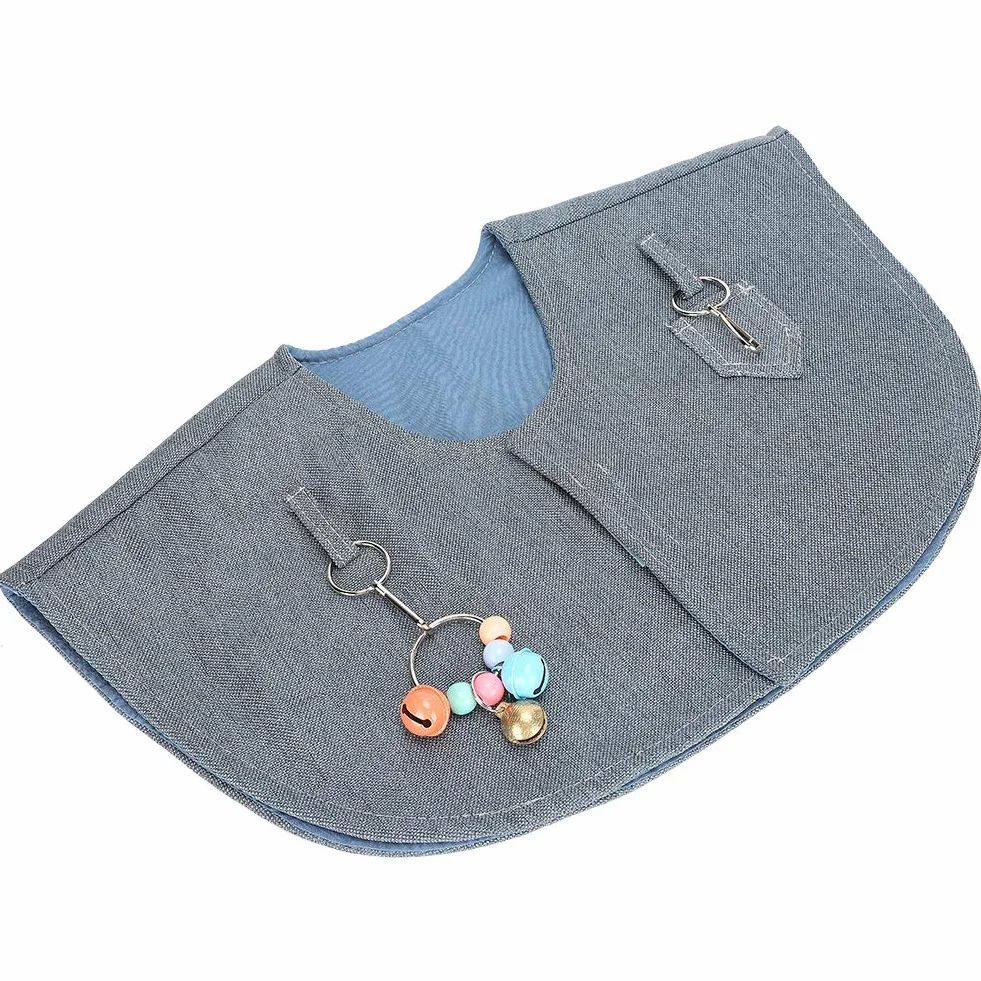 Akozon Spalla da Addestramento Pappagallo, Supporto Protettore Anti Calza da Addestramento Mantella Scialle in Piedi Campana AntiGraffio Cavigliera Pet Pad Pannolino Scialle