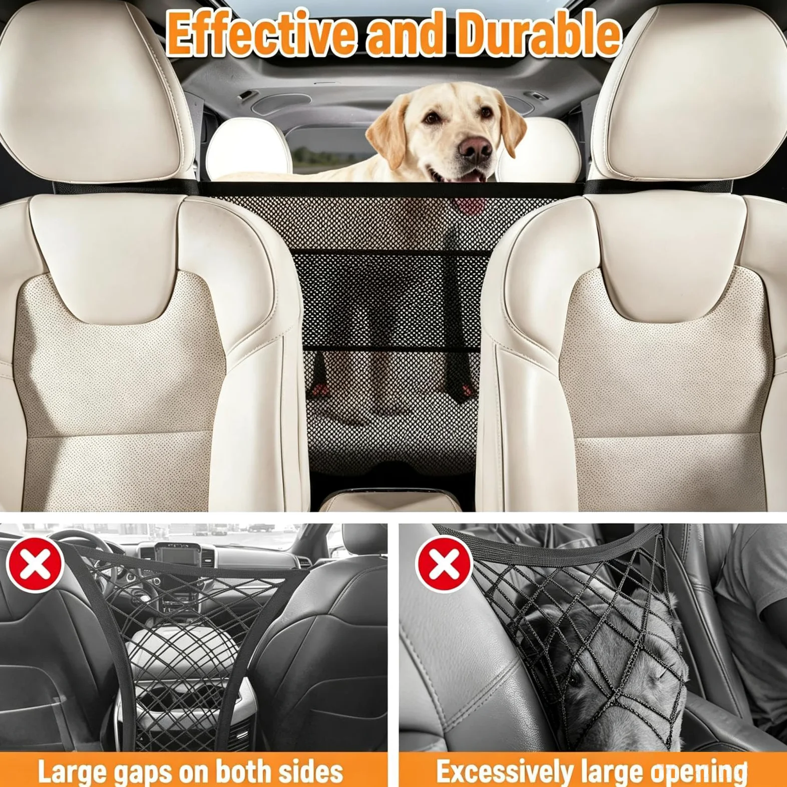 Rete per Cani per Auto per Maserati Quattroporte/Grecale/MC20 | Rete Divisoria per Cani Auto Regolabile Griglia per Cani per Auto Traspirante Barriera Sicurezza per Animali Rete