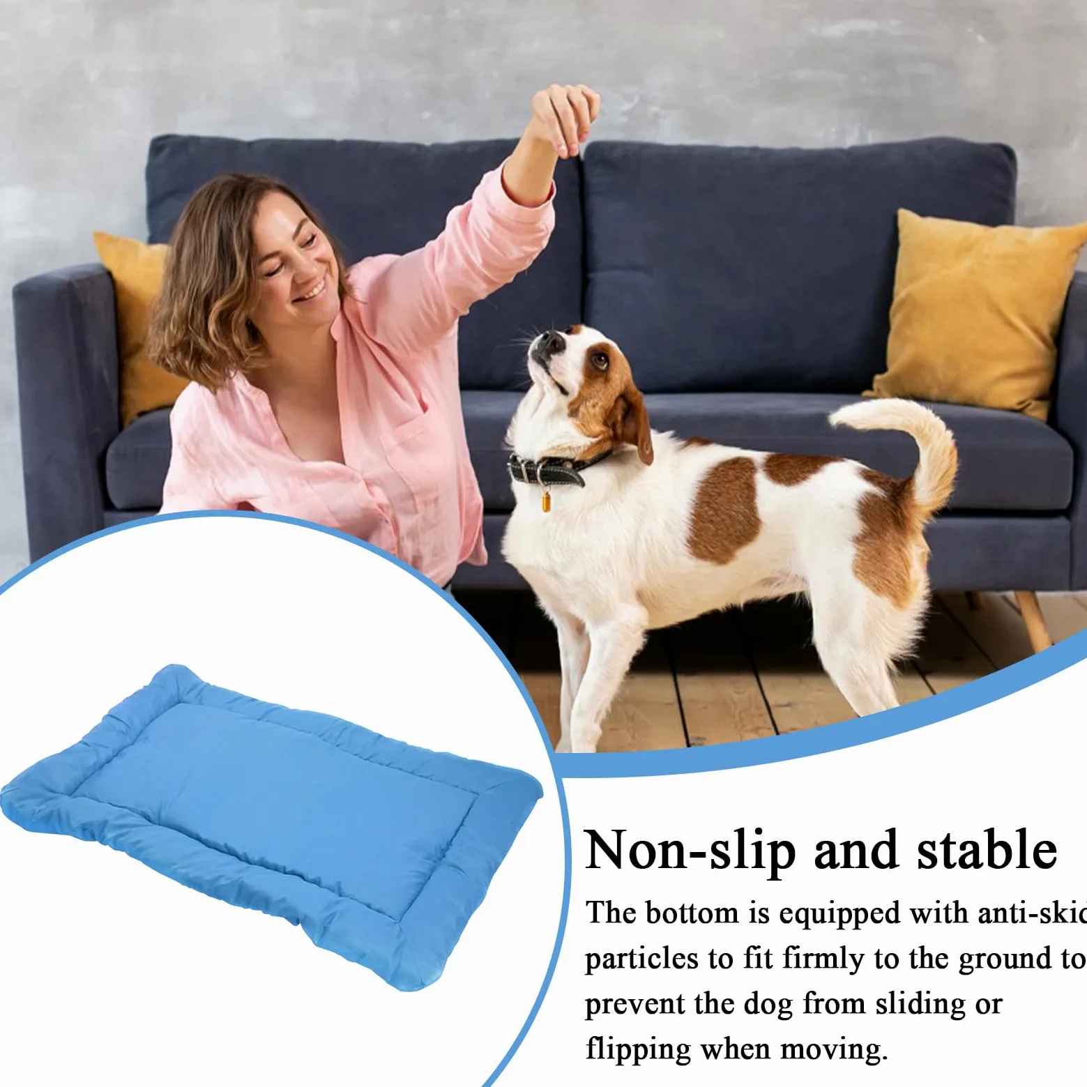 Cuccia Esterna Impermeabile per Cane Tappetino Impermeabile Lavabile | Cucce Outdoor Antiscivolo Lavabili In Lavatrice Arrotolabile, Pieghevole, Leggera, Per Interno E Esterno