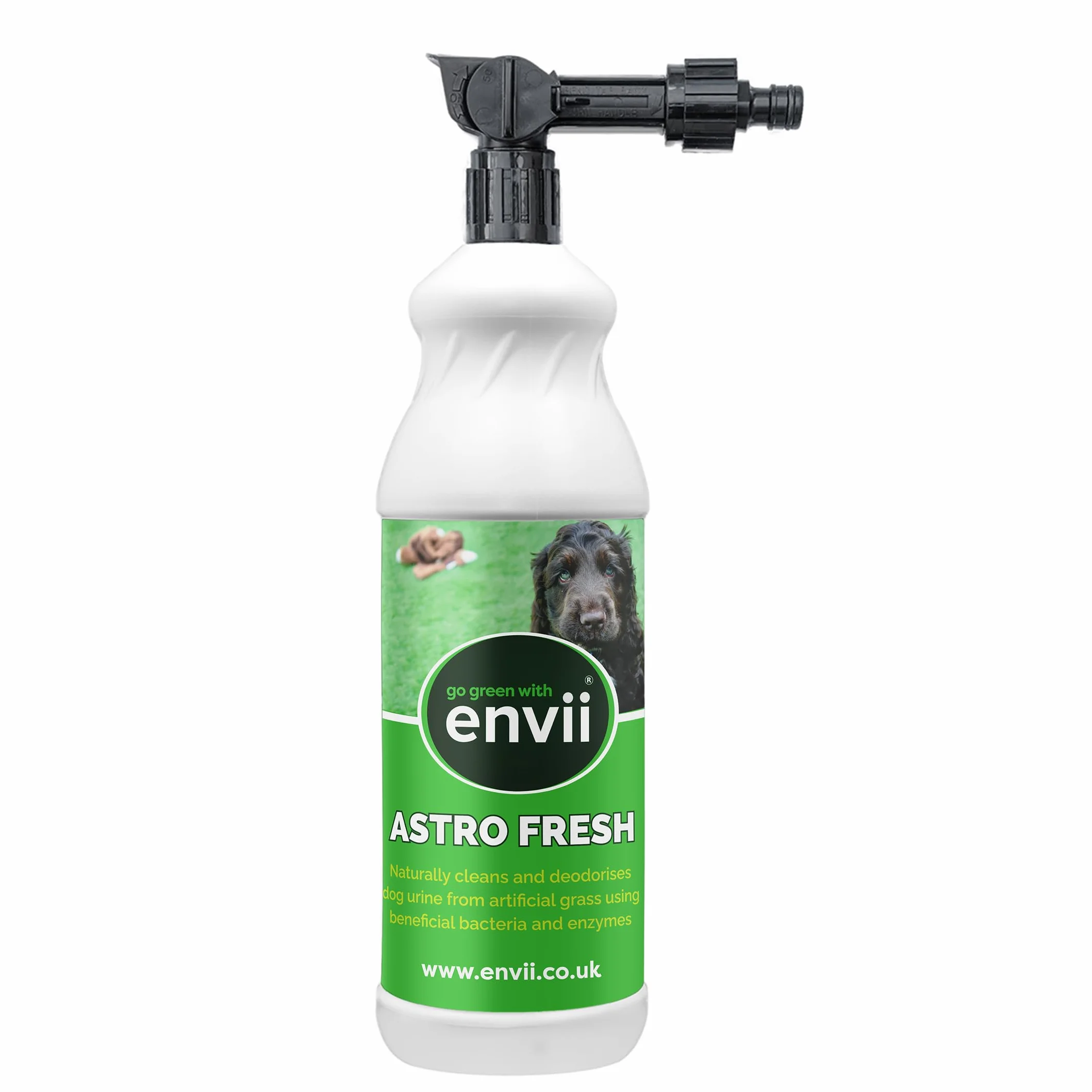 envii Astro Fresh – Detergente Naturale per Prato Sintetico per Urina di Cani e Odori – Senza Sostanze Chimiche, Pronto all’Uso con Spruzzatore da Tubo – Facile da Applicare, 1L Tratta 100m²