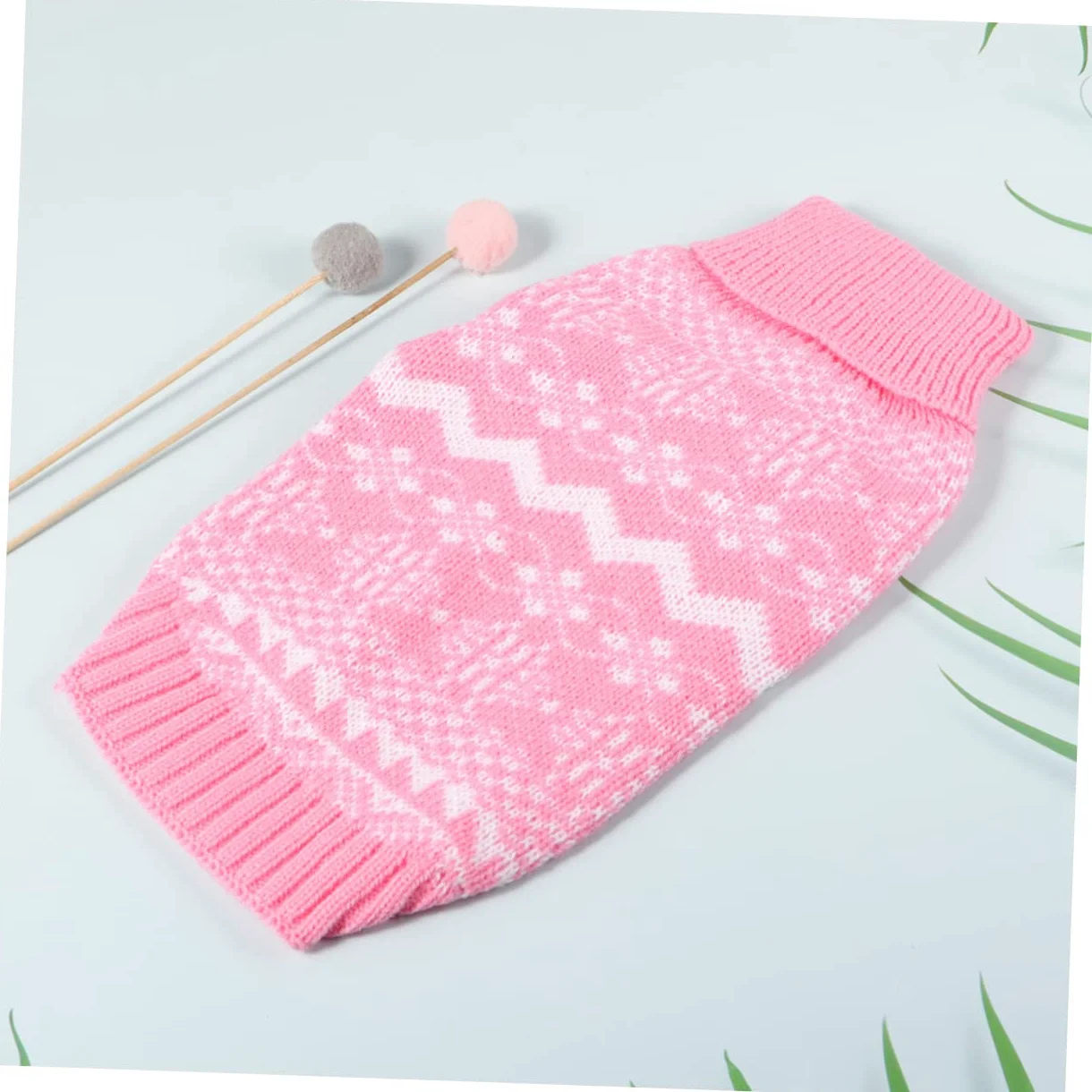 BESPORTBLE 3 Pz Maglione Collo Alto Maglioncini Cane Maglioni Cane Maglione di Gatto Costume da per la Festa di Natale Maglione per Cani Vestiti Invernali per Animali Domestici Rosa