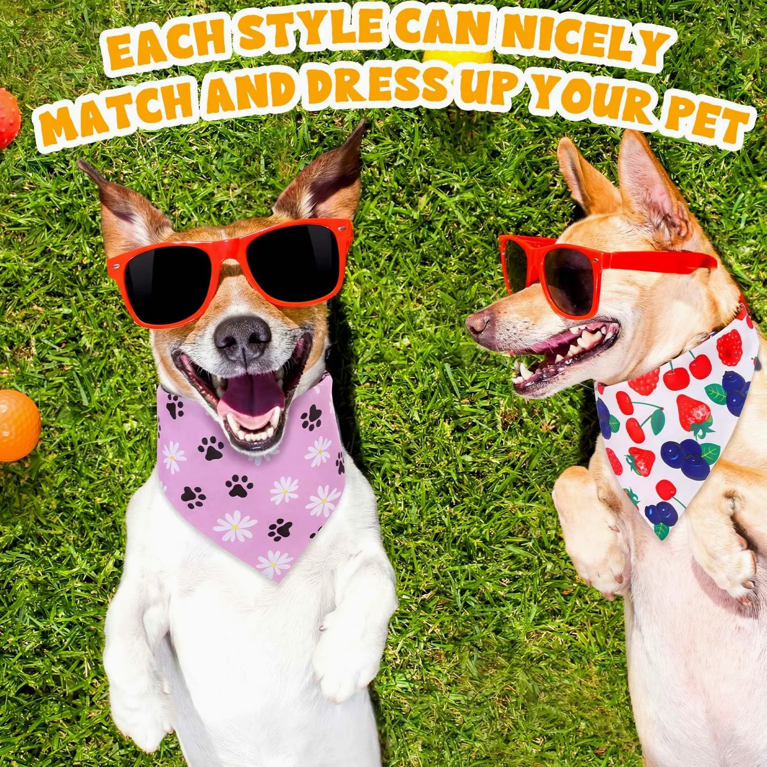 Aliceset 240 bandane estive per cani hawaiane sfuse frutta tropicale Aloha modello colorato fazzoletto per cani bavaglini triangolari sciarpa per animali domestici regali morbidi accessori per costumi