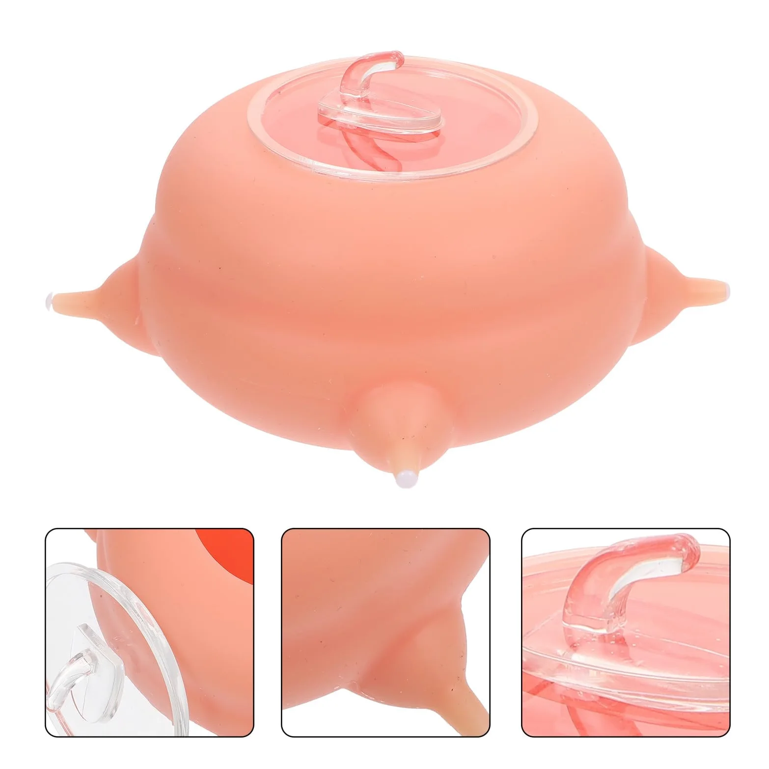DOITOOL Biberon per Allattamento Cuccioli in Silicone Rosa | Gattini Piccoli, Leggero e Resistente alle Alte Temperature, Accessorio per Alimentazione Ragazzo Ragazza