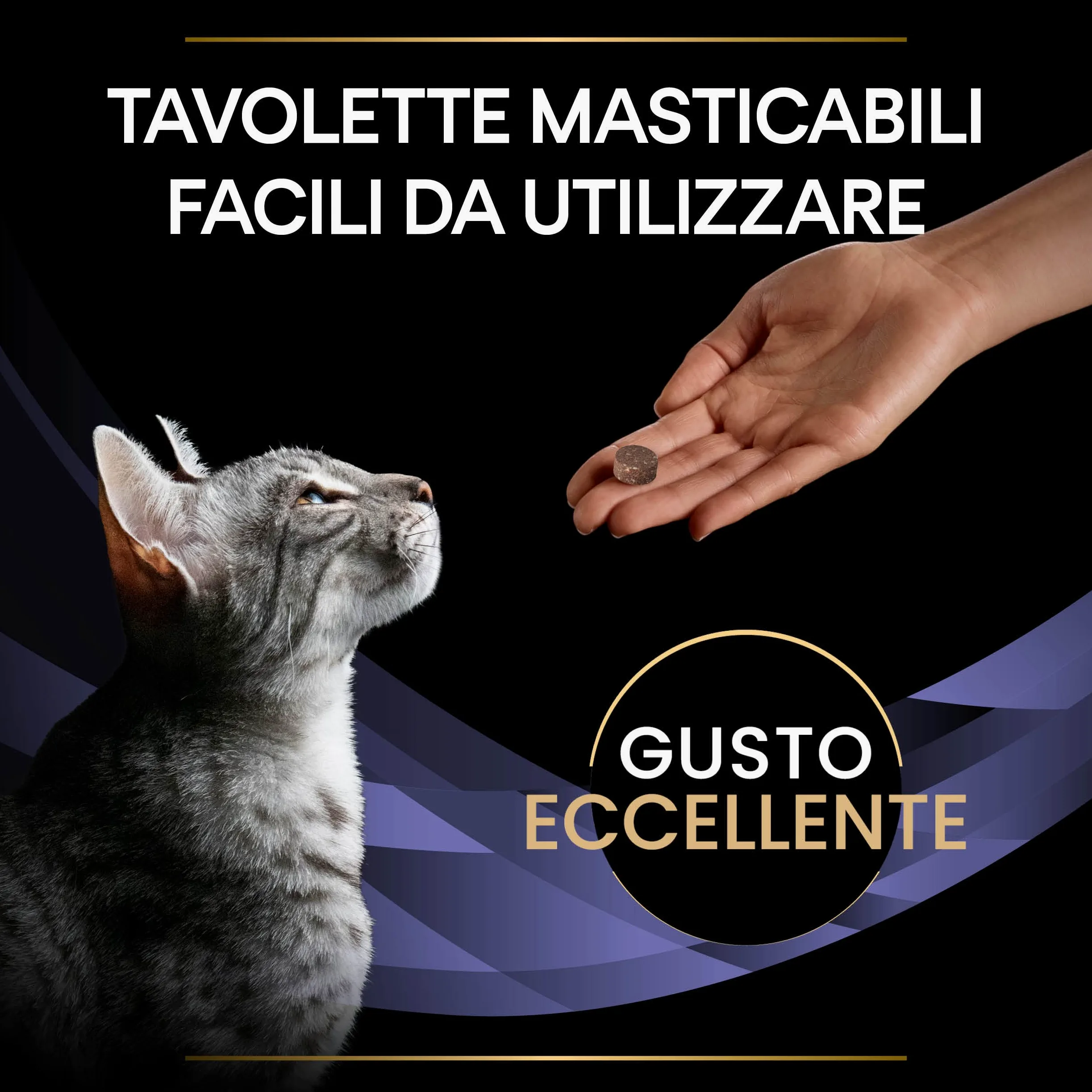 Pro Plan Forti Flora, mangime complementare per gatti per sostenere la salute intestinale, con probiotici, confezione da 4 (4 x 30 compresse masticabili)