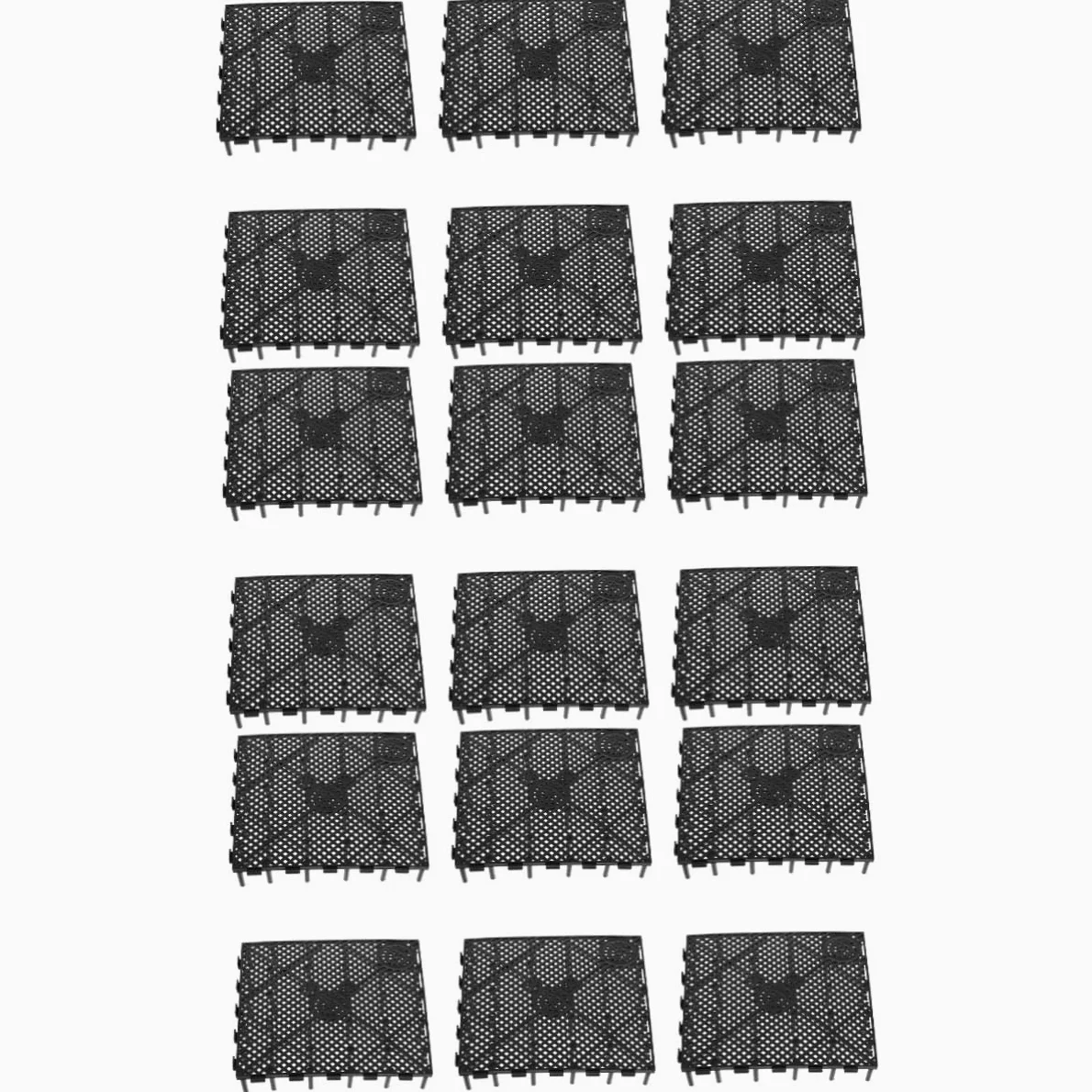 PRETYZOOM 18 Pollici Piastra Filtrante Inferiore del Serbatoio di Pesce Separatore per Acquari Vassoio Divisorio per Acquari Pannello Isolante per Acquario Pallet Ghiaia Griglia Plastica