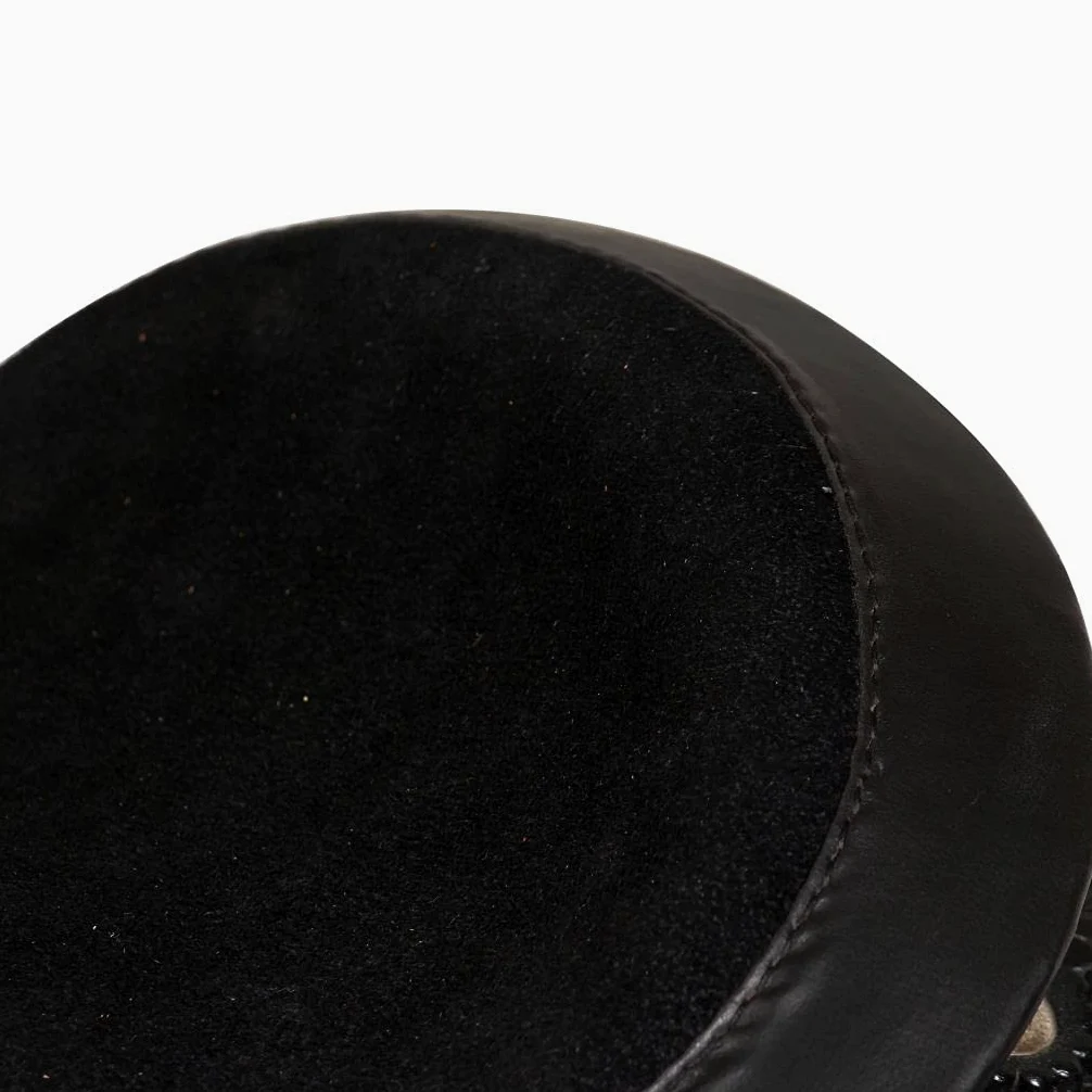 SKM Sella Western Testiera e Pettorale in Vera Pelle 17" Nero