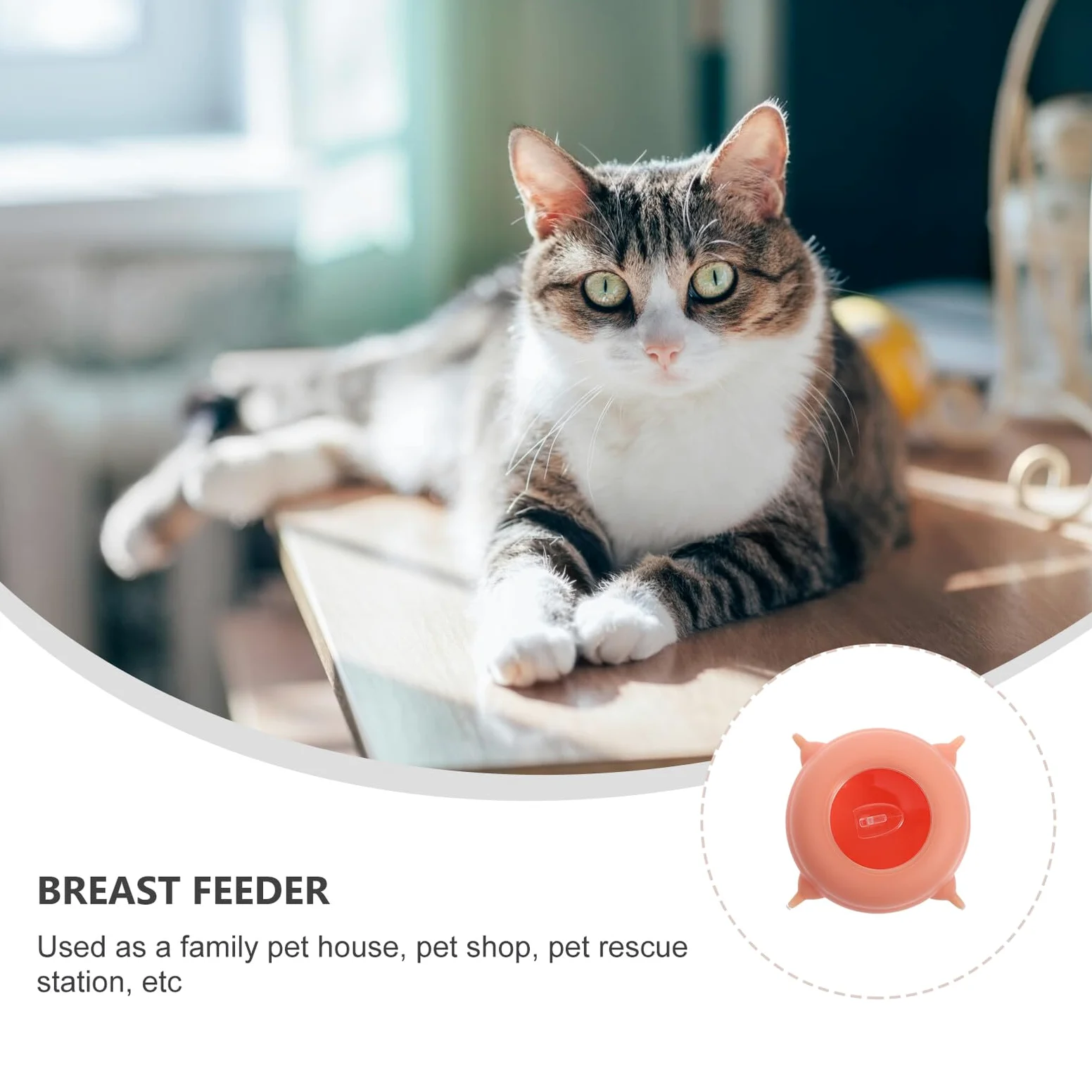 SHINEOFI Biberon in Silicone Rosa Leggero e Facile da Conservare per Alimentazione Cuccioli e Gattini Strumento Pratico per Allattamento Domestico