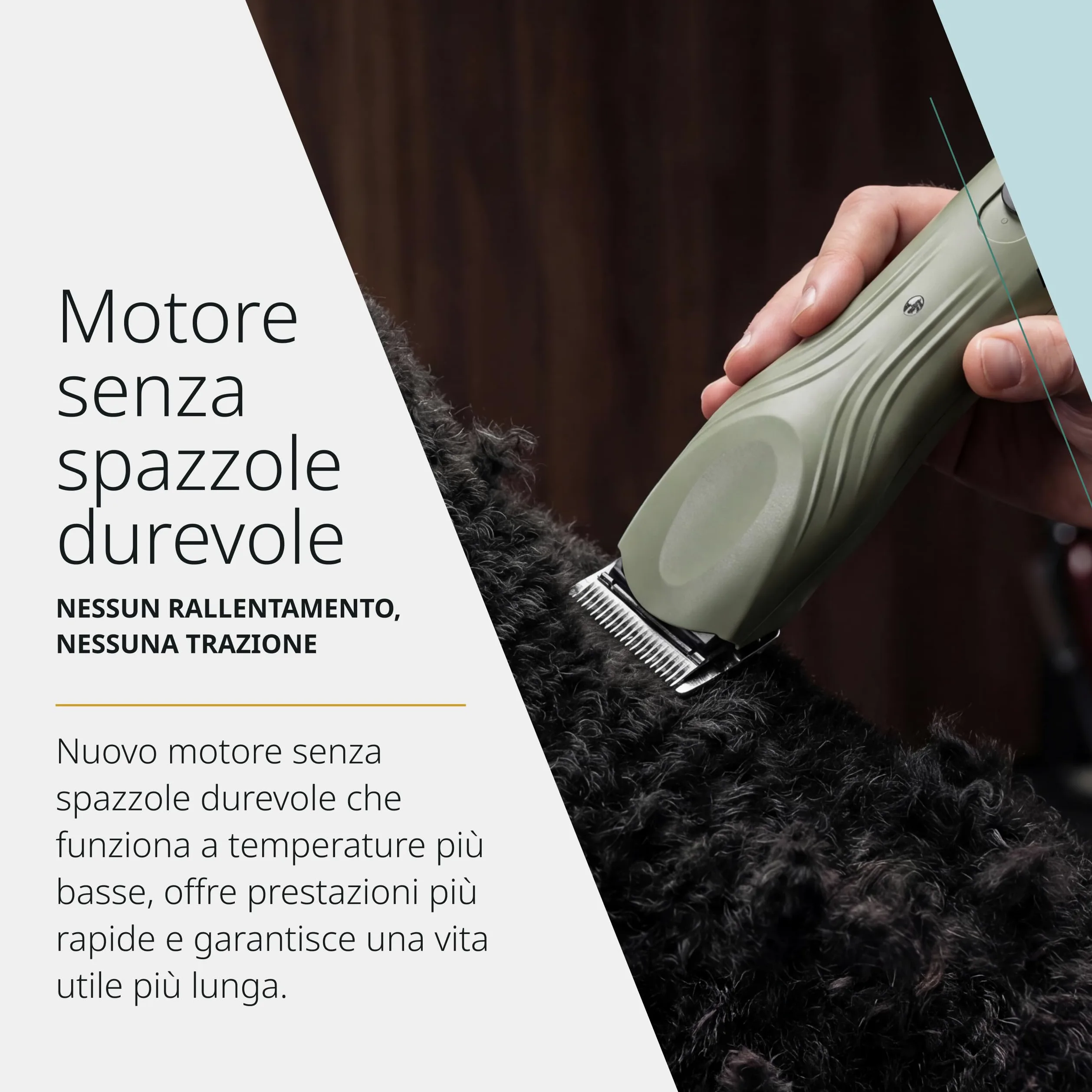 Wahl KMC+ Tosatrice per Animali – Motore Brushless Silenzioso, Impugnatura Testurizzata per Maggiore Comfort, Due Velocità, Utilizzo con Filo o Senza Filo, Autonomia Fino a 120 Minuti