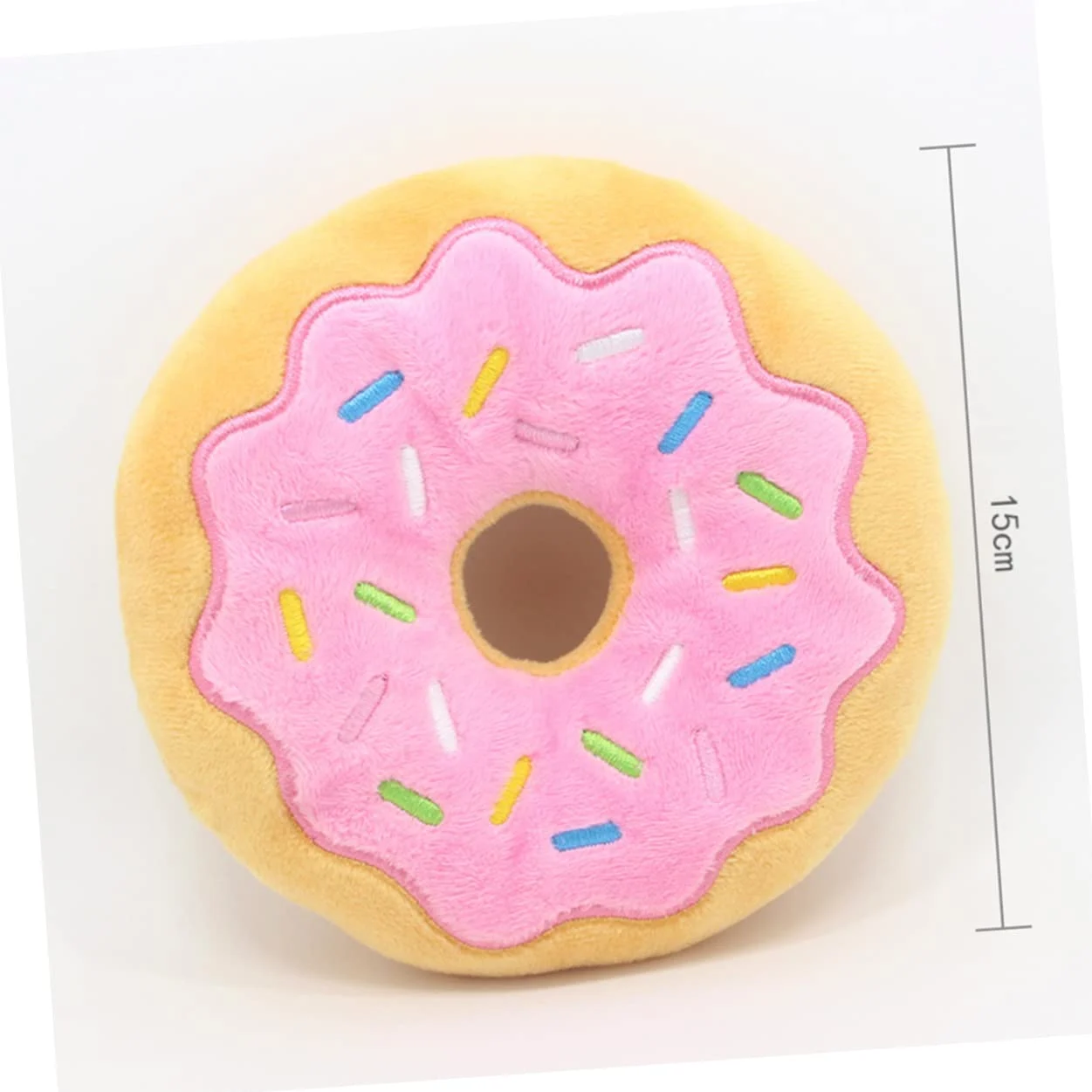 Beavorty 2 Set Di Giocattoli Interattivi Per Cani Peluche A Forma Di Ciambella Suono Squittio Giocattolo Da Masticare Per L'addestramento Dei Cuccioli 3 Pezzi * 2 Casuali