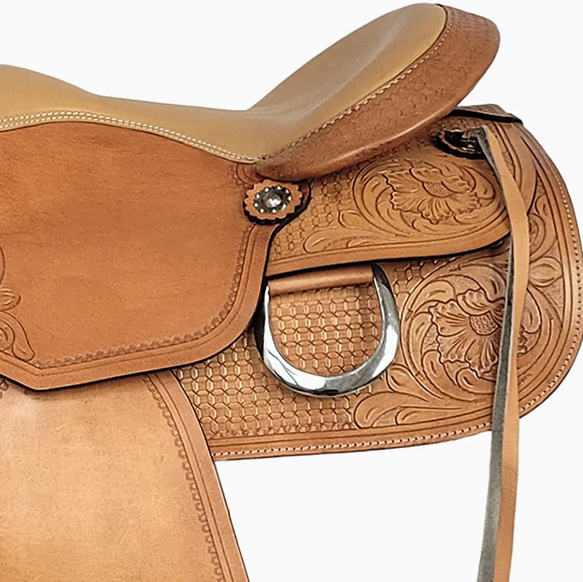 A&M Reitsport Sella Western Denver in pelle di bufalo di alta qualità