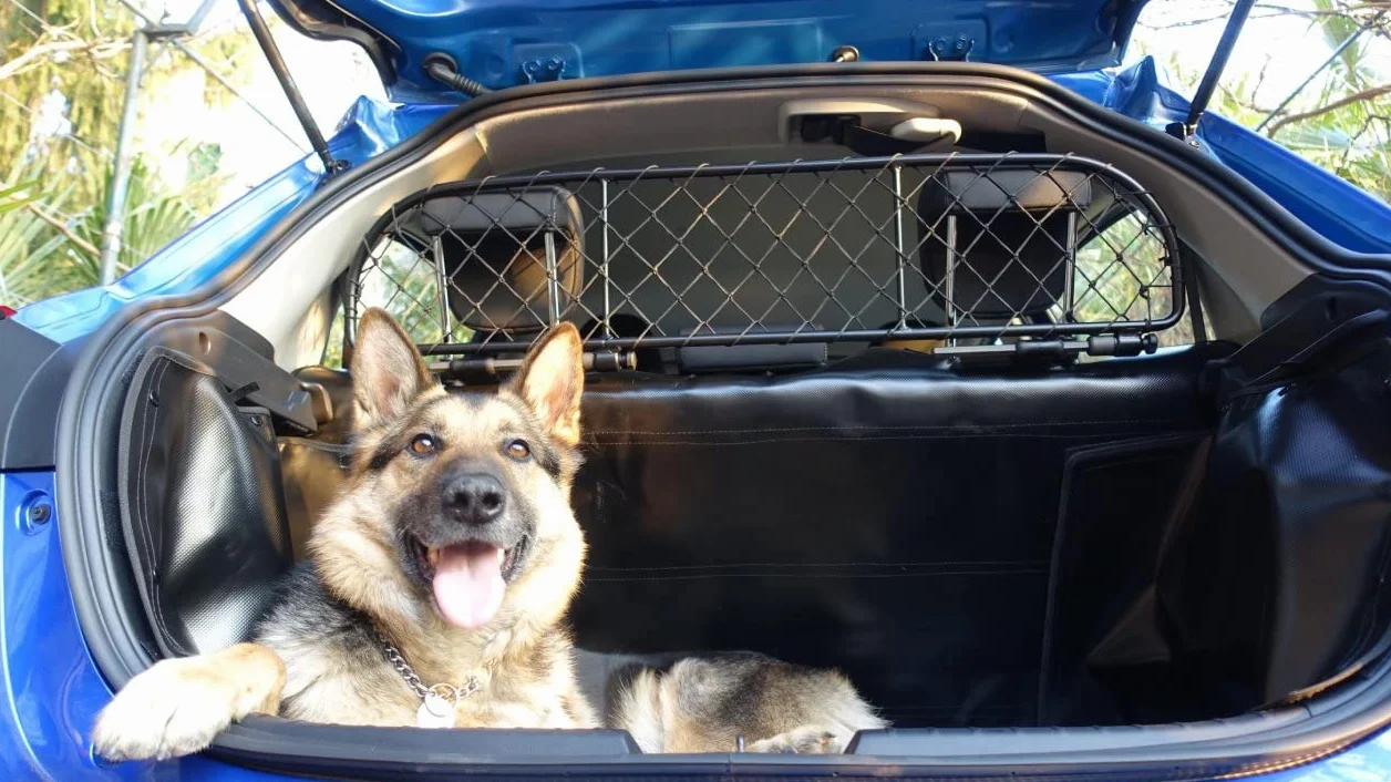 ERGOTECH Divisorio Griglia Rete Divisoria per Skoda Karoq, RDA65-S8, per Trasporto Cani e Bagagli