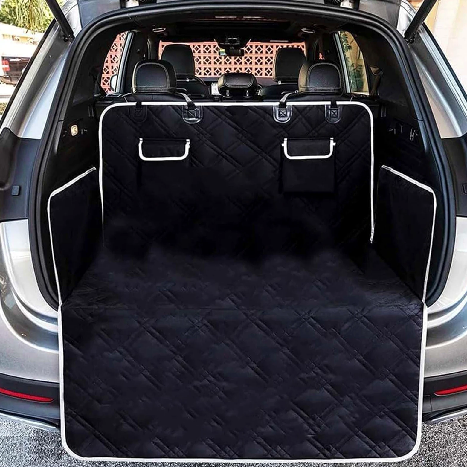 Coprisedile Auto per Cani per VW Touran IQ-Drive 5T ab Bj.2019, Telo Bagagliaio Auto per Cani Antiscivolo Impermeabile Antistrappo Protezione Accessori