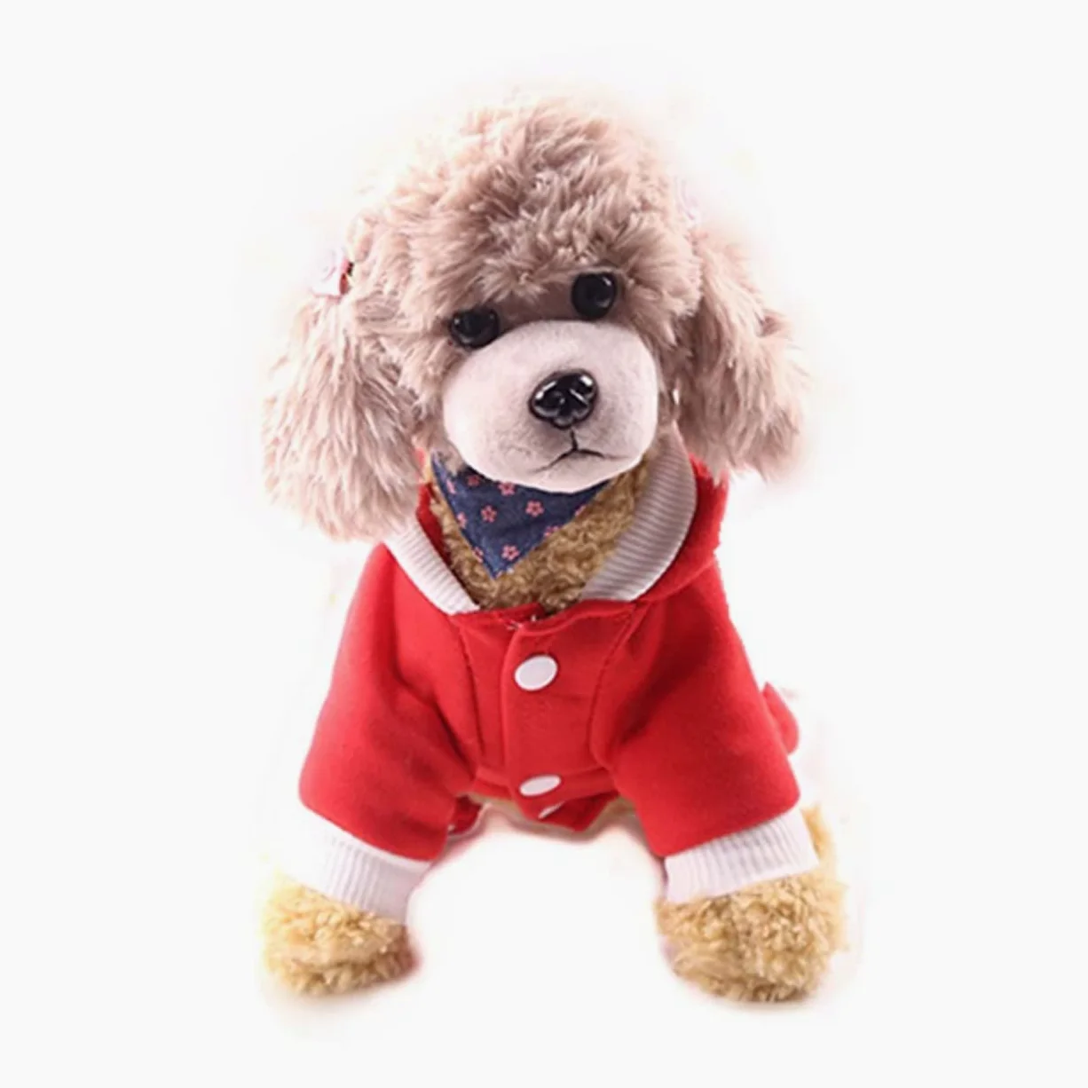 Mipcase 3 Pz felpa con cappuccio per cani di babbo natale per cani costume da cane natalizio abbigliamento natalizio costume di natale giacca per animali domestici di Natale rosso