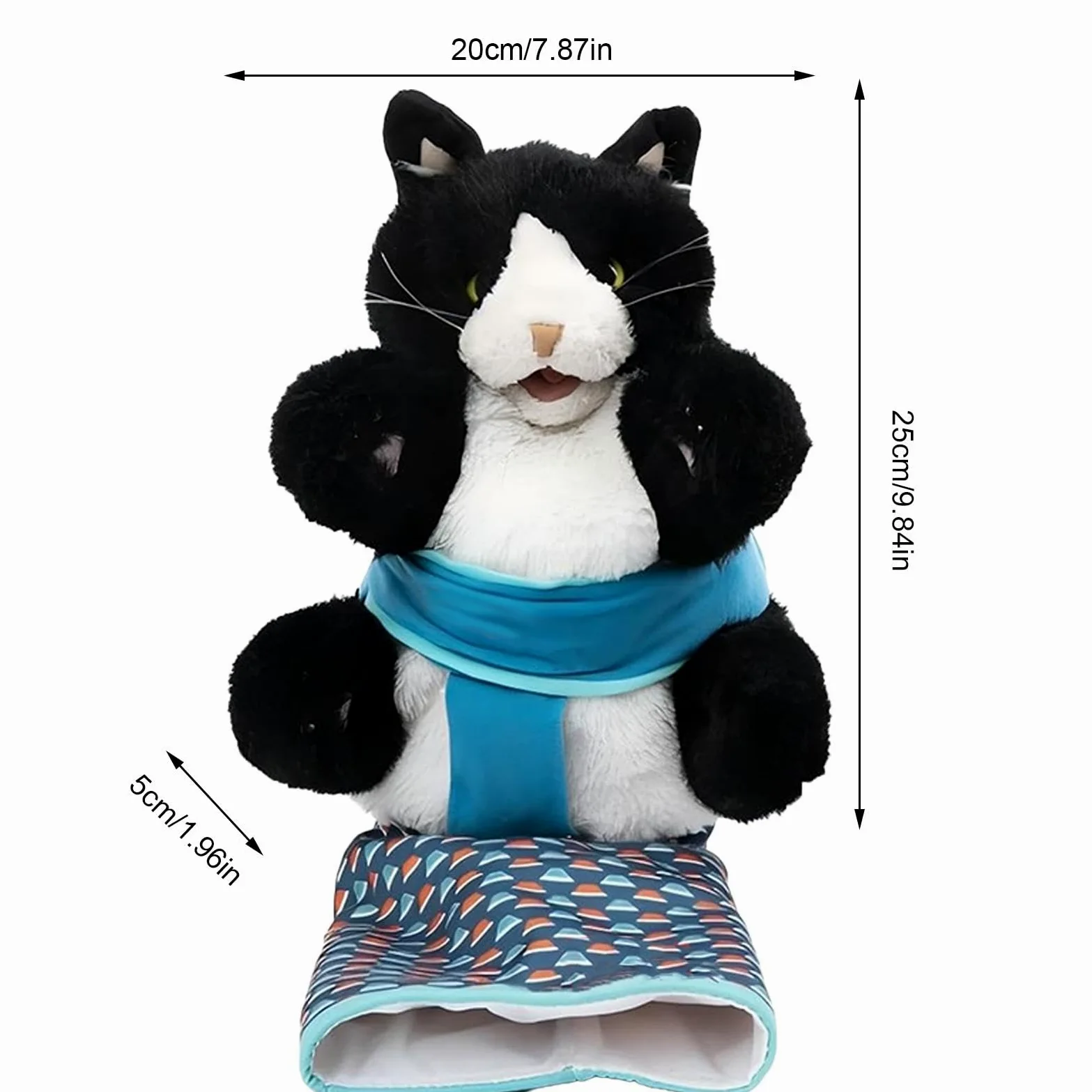Bambola per gatti wrestling, giocattolo per gatti, guanto, imbottitura stabile, bambola interattiva, imbottitura robusta per giocare in modo sicuro, noia, durevole, regalo per gli amanti dei gatti
