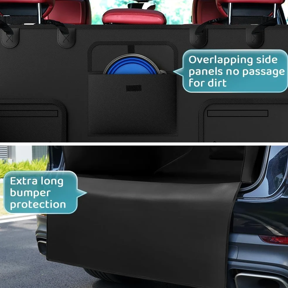 Copri Baule Auto per Cani per Citroen Multispace Picasso Spacetourer | Protezione Bagagliaio Impermeabile Telo Protettivo con Protezioni Laterali e Tasche