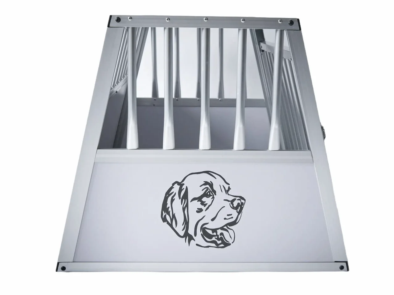 Doghead Trasportino per cani in alluminio, 70 x 60 x 50 cm, comfort
