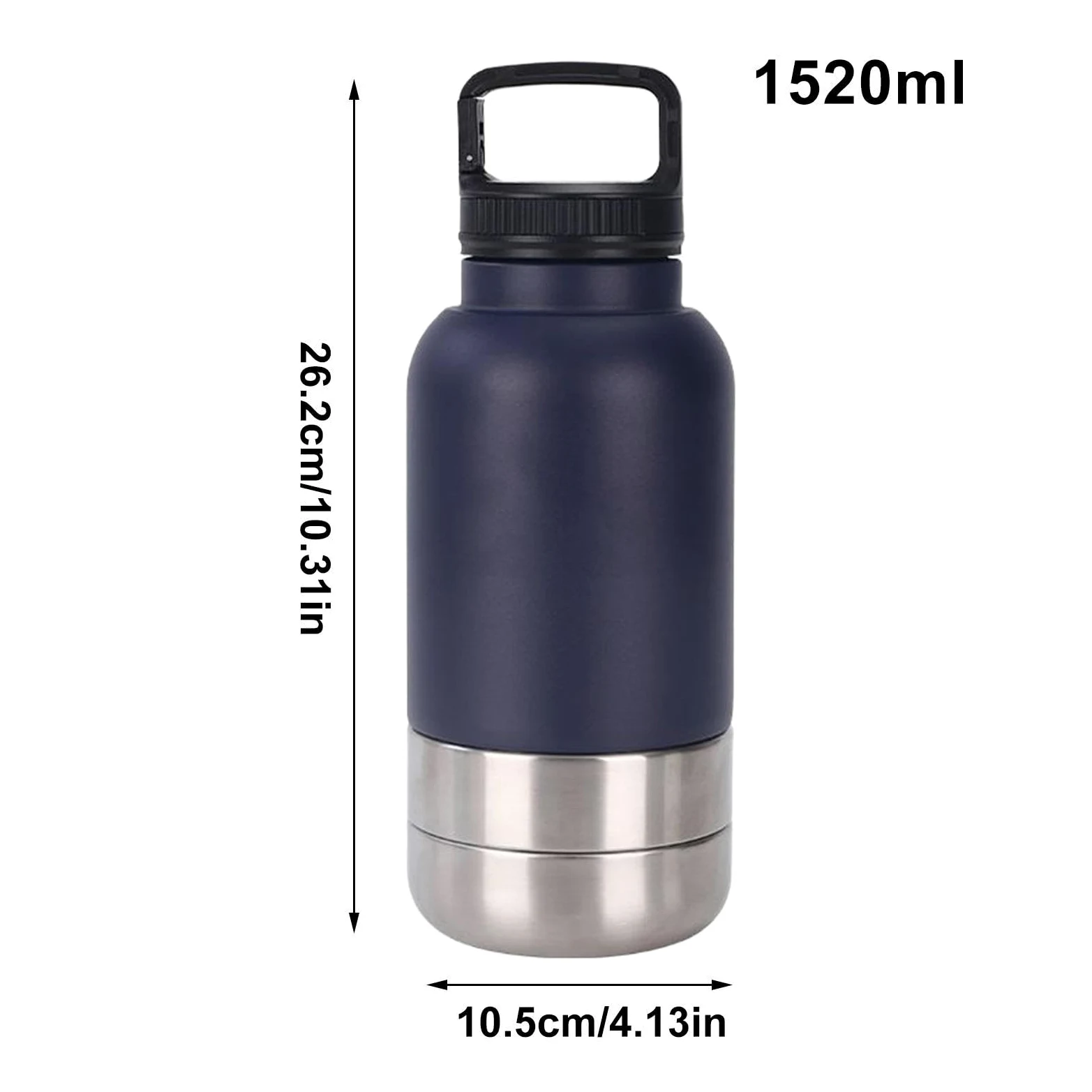 Borraccia Acqua Portatile Animali 1520 ml Contenitore D'Acqua Per Animali | Borraccia Cuccioli Con Per Viaggi Campeggio Outdoor Escursionismo Picnic Passeggiate Dormitorio Appartamento