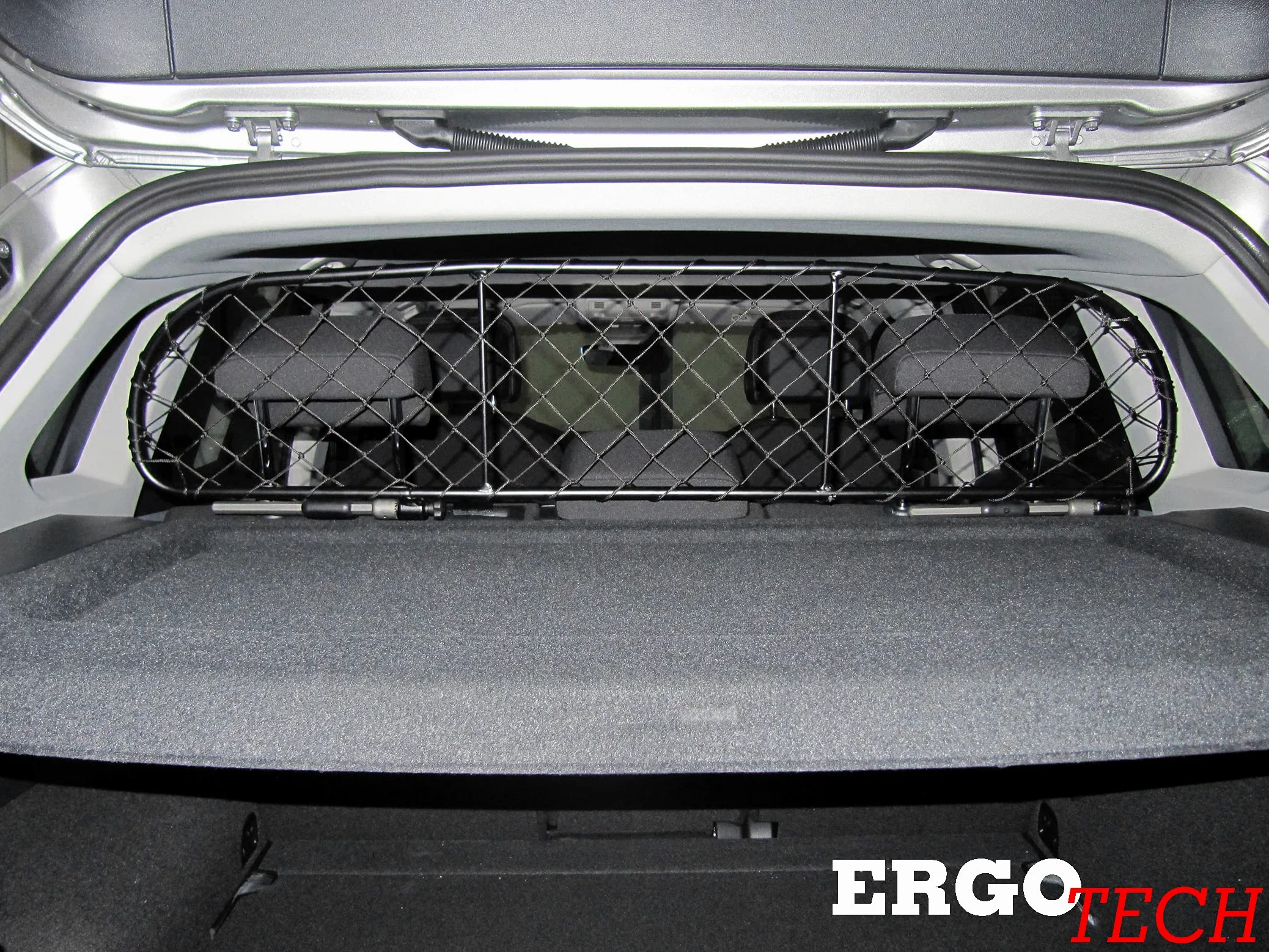 ERGOTECH Divisorio Griglia Rete Divisoria per Volkswagen Tiguan (2016-2024) RDA65-S8, per Trasporto Cani e Bagagli