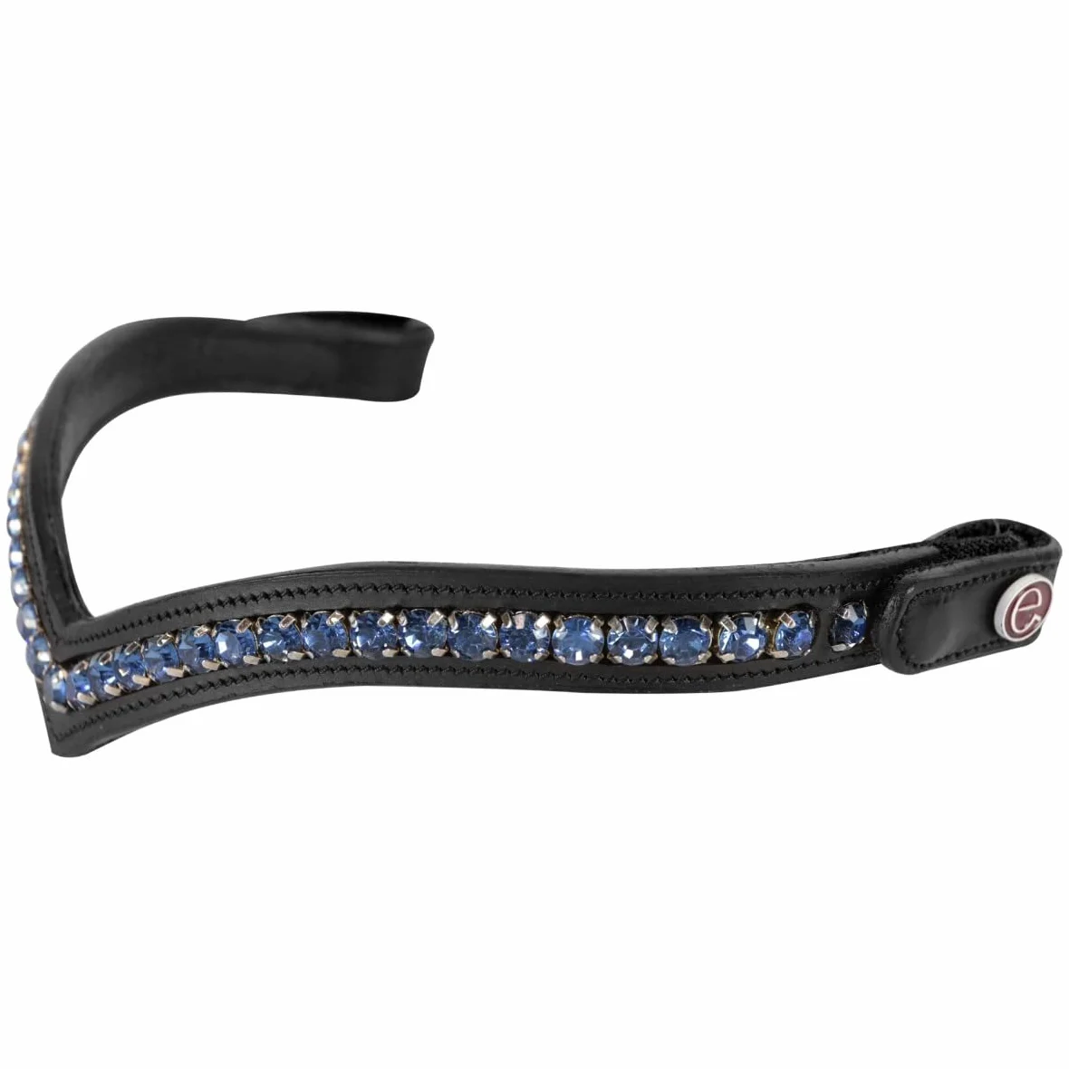 Frontalino Shaped Sapphire con Bottone, Materiali Morbidi e Resistenti, Confortevole e Efficiente, Decorazioni di Pregio, Stile Unico