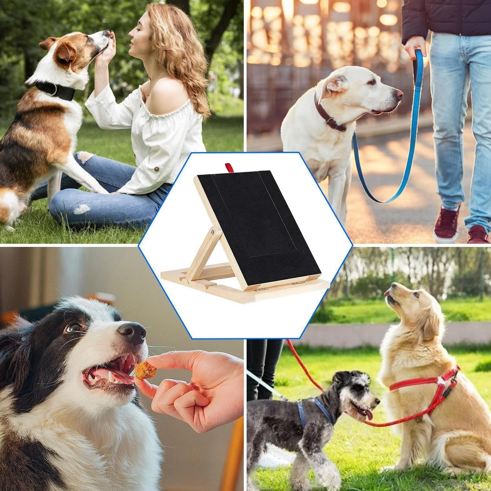 Tagliaunghie per cani, in legno, con cassetto per snack, per cuccioli di taglia piccola, media e grande, arricchimento per casa e appartamento