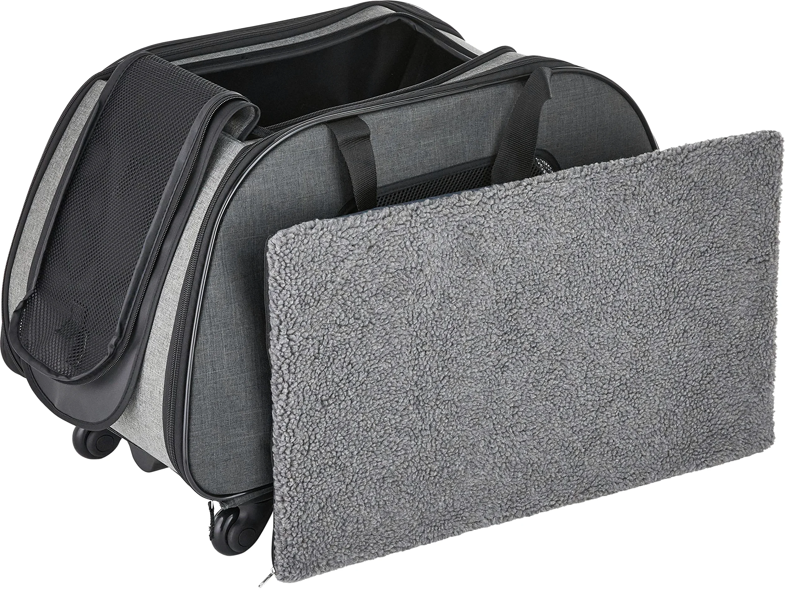 Trixie Trolley Nero/Grigio trasportino per Cani