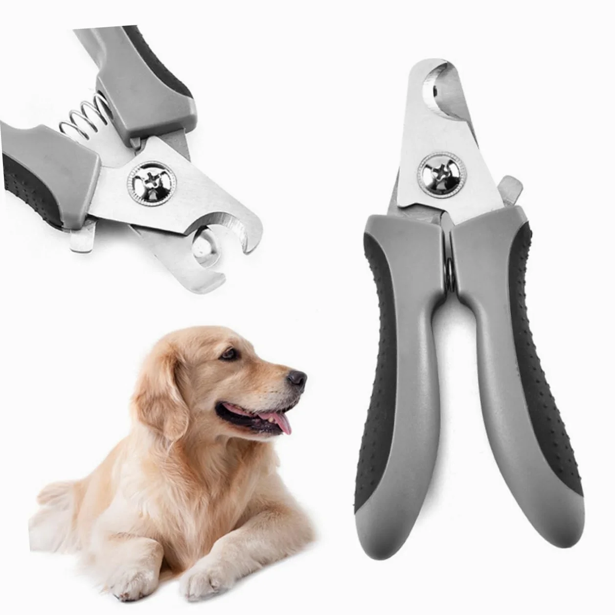 Sosoport 2pezzi per Unghie per Domestici Cesoie per Inossidabile Design Colore Casuale per Toelettatura e