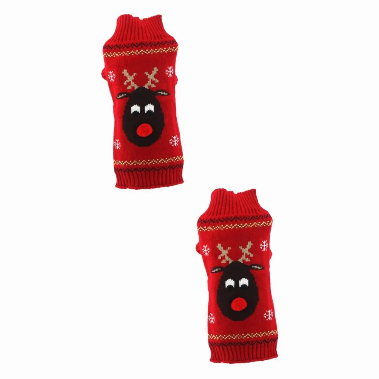 BESPORTBLE 2 Pz Maglione per Cani Cappotto per Animali Domestici di Natale Caldi per Cani Christmas Sweater Pullover Natalizio Maglioni Natalizi Vestiti Natalizi per Animali Domestici