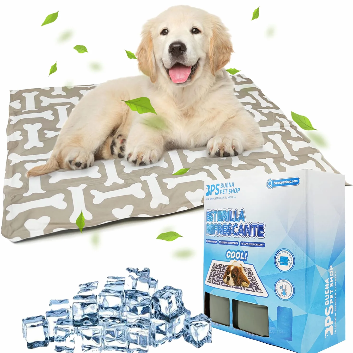 Tappetino rinfrescante per cani e gatti, auto refrigerante, ideale per l’estate, 3 misure, colore casuale (L: 90 x 70 cm) BPS-5743