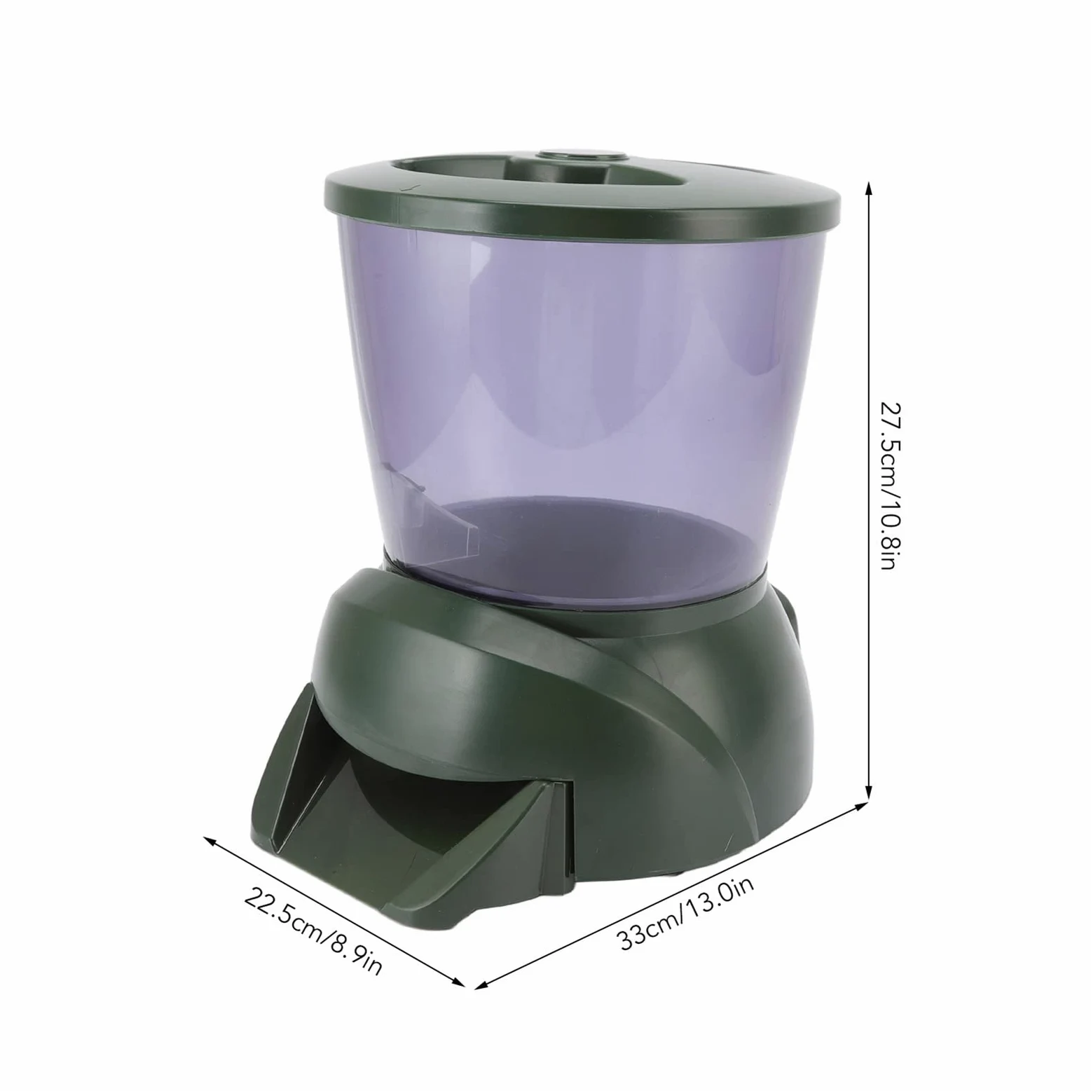 Mangiatoia per Pesci D'acquario da 4,25 Litri, Distributore Automatico di Cibo per Pesci per Acquario per le Vacanze, Display LCD Elettrico Dispenser Automatico di Cibo per Pesci da Laghetto Alimentat