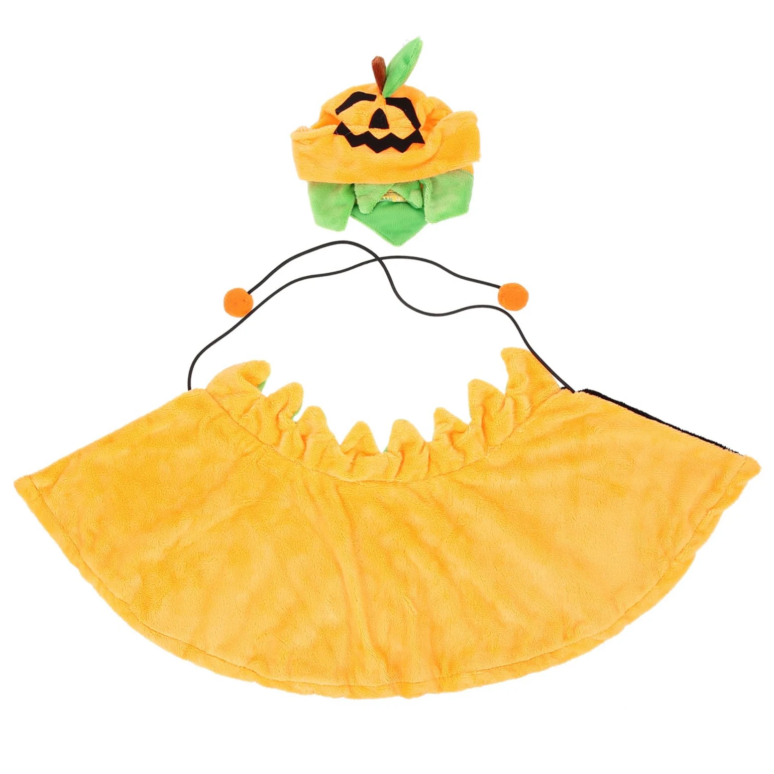 BESPORTBLE 5sets Costumi Per Animali Domestici Cappello e Mantello Tema Zucca Per Halloween Accessori Per Cani e Gatti Abbigliamento Festivo Per Feste e Occasioni Speciali