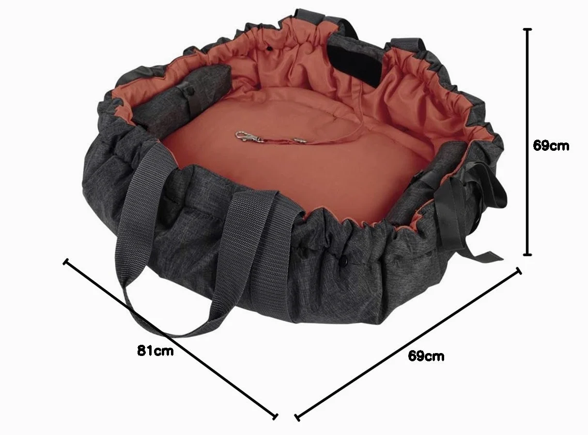 Nobby Borsa Shelly, Grigio-Terracota, 69 x 81 x 3 cm