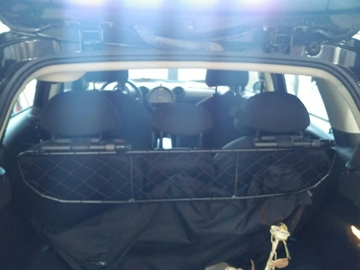 ERGOTECH Divisorio Griglia Rete Divisoria per Mini Countryman (2010-2016) RDA65-HXXS8, per Trasporto Cani e Bagagli