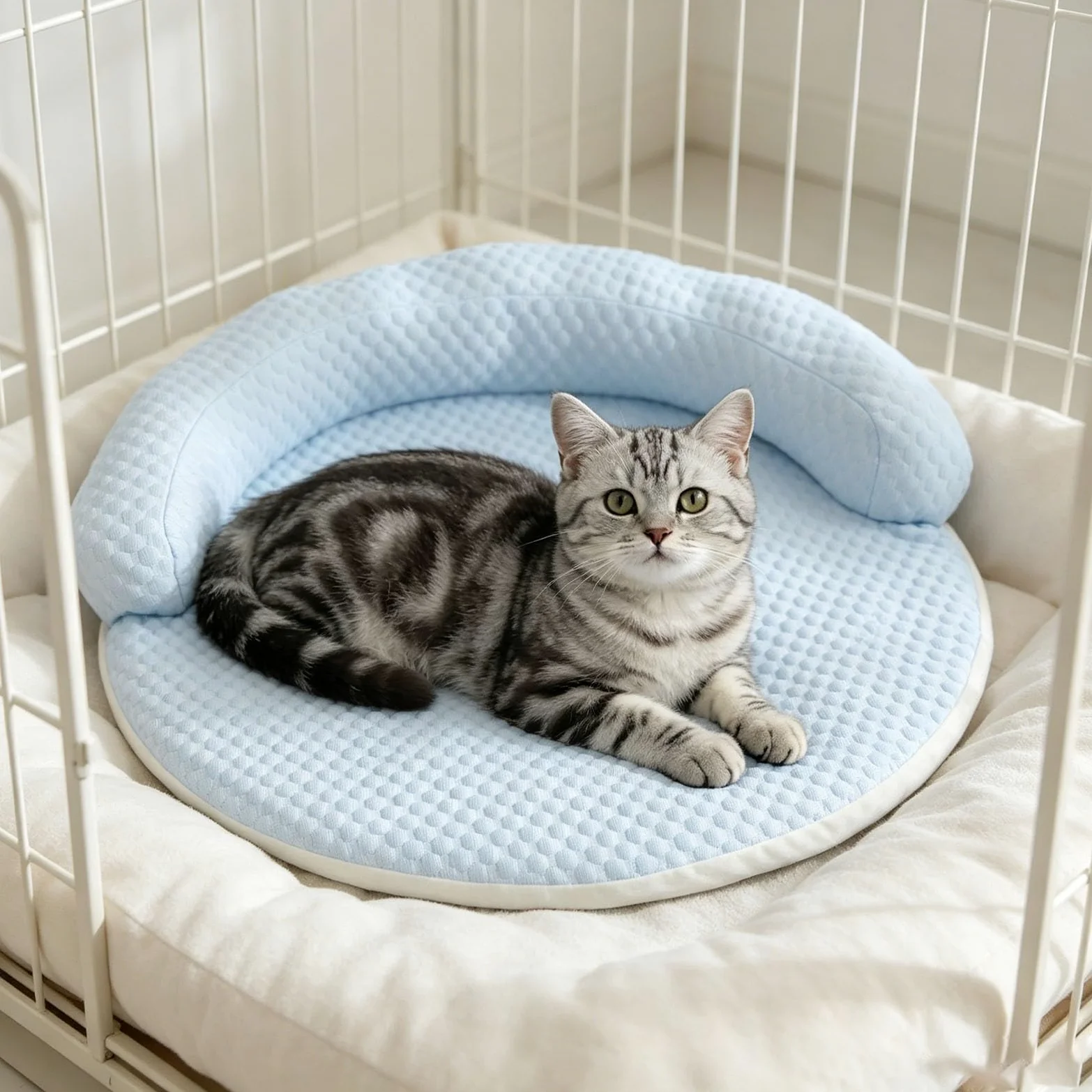 Generico Tappetino Refrigerante Cane,110X110cmTappeto Refrigerante per Cani,Tappetino Refrigerante Gatto Non Gel,Tappeto Refrigerante per Gatti Mantieni il Tuo Animale Fresco Dentro/Fuori