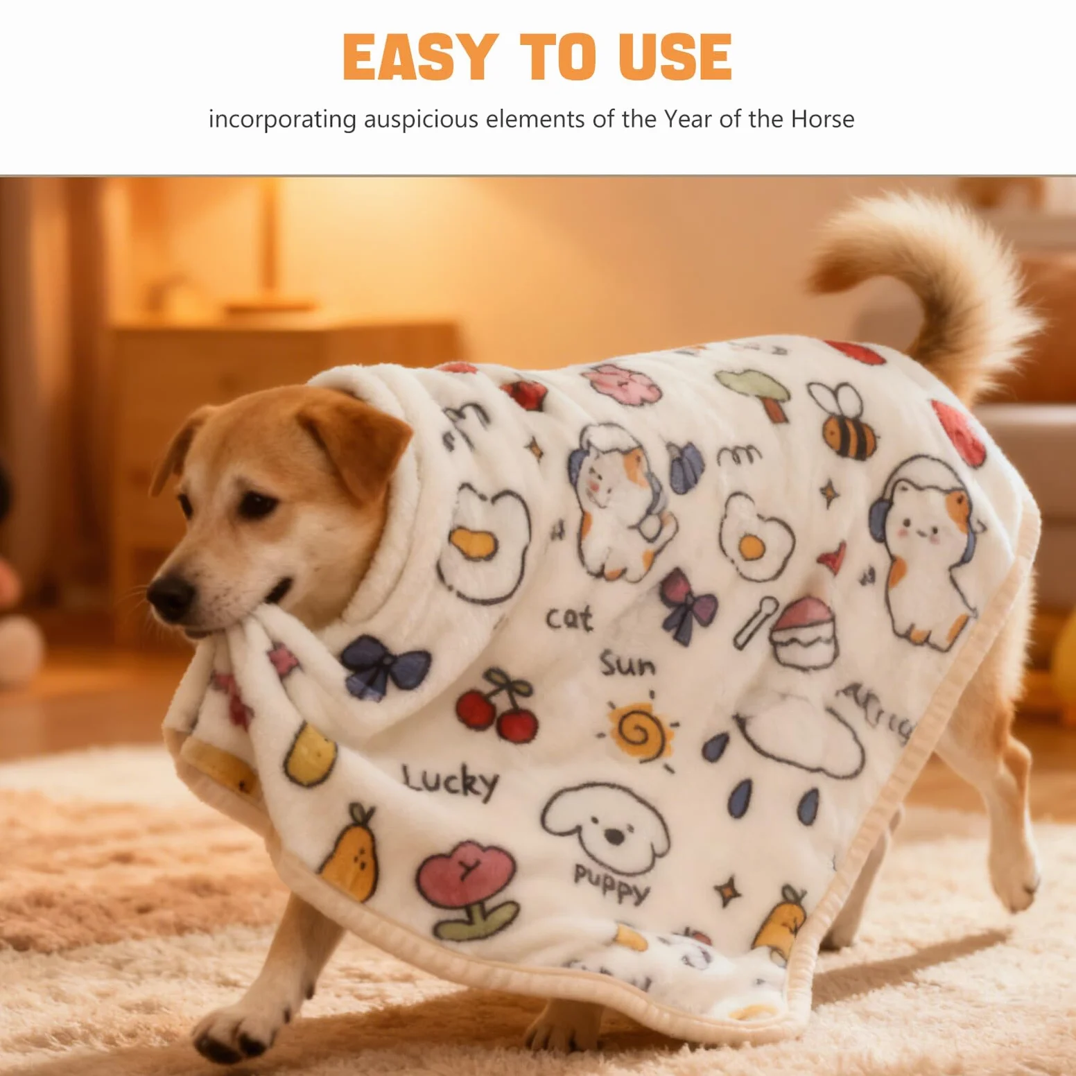 Coperta per Cani e Gatti in Pile Morbido 15X20 M Coperta Lenitiva e Calda per Animali Domestici Lavabile in Lavatrice Adatta per Divano Viaggio e Uso Quotidiano