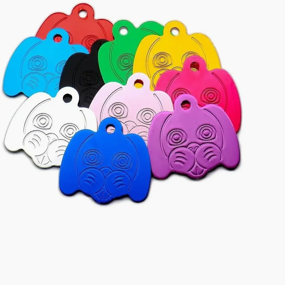 100 Pezzi Etichette Identificative Vuote Per Animali Domestici Etichette Fai Da Te Incise Per Cani E Gatti Etichette Personalizzate Per Animali Domestici Targhetta Identificativa In Alluminio P