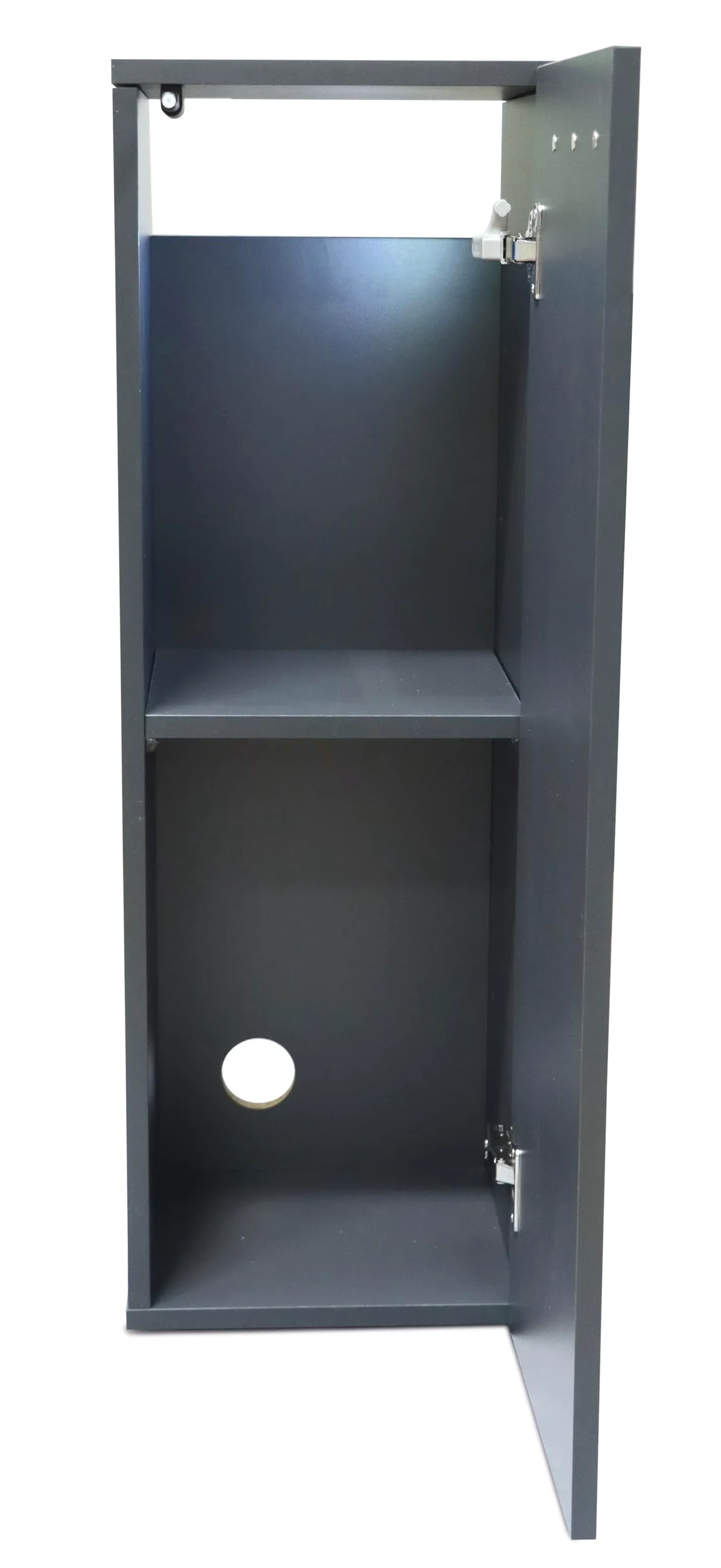 Amtra Supporto Nano Cubo 30 Grey - Mobile in Legno per Acquari, 45x45x90 cm Grigio, Base Universale con mensola, montaggio facile, Stile Classico ed Essenziale, adatto ad ogni arredo
