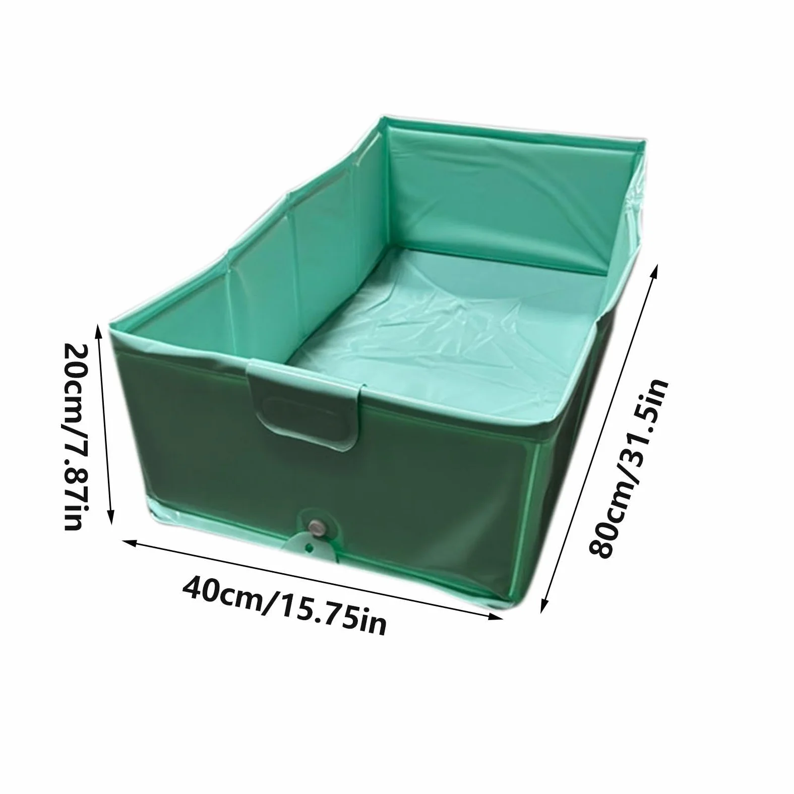 Piscina Pieghevole Cani Vasca Gatti Pieghevole e Antiscivolo | 80 x 40 x 20 cm Vasche per Cani per il Bagnetto Adatta A Gatti Spazio Giochi Esterno Giardino Cortile Casa