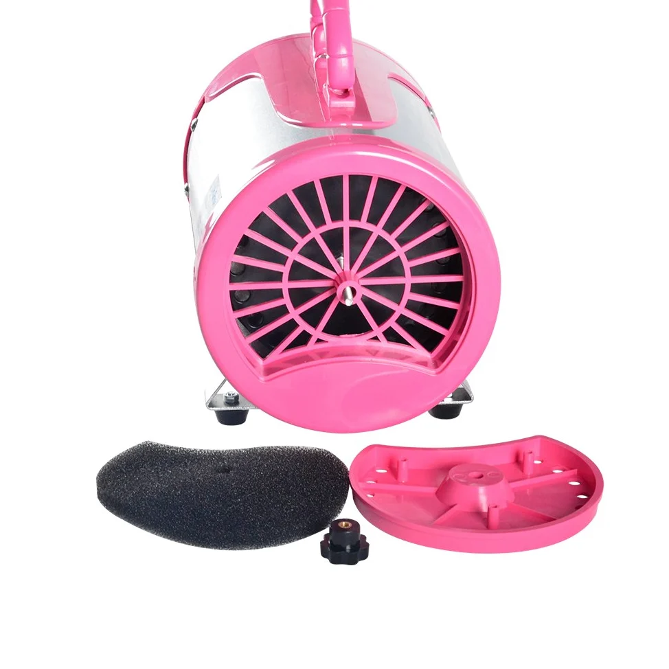 Shelandy Soffiatore per Cani 3.2HP, Asciugatore Professionale Regolabile in Velocità e Temperatura, Phon per Toelettatura Accessori Gatti, Asciuga Silenzioso Dog Dryer Rosa