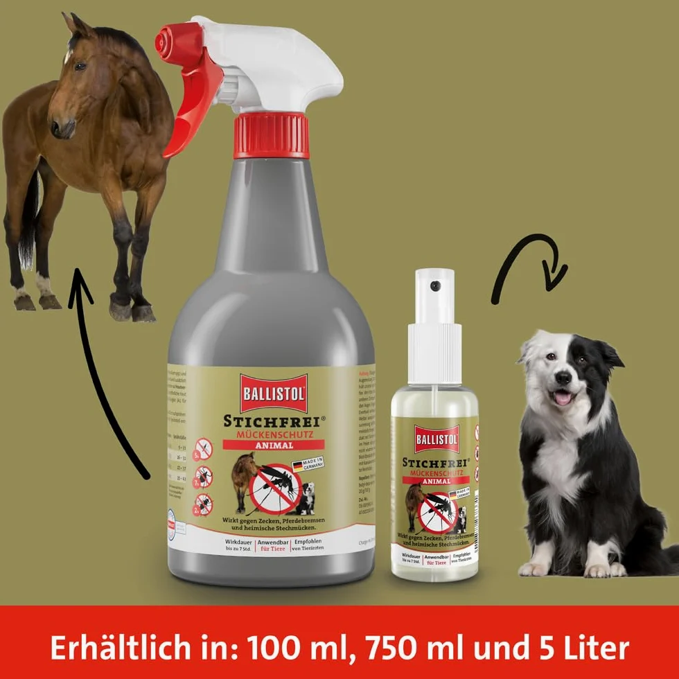 Ballistol, liquido anti-punture per animali, Unisex, Stichfrei Animal 5 Liter, Kanister, 5 litri