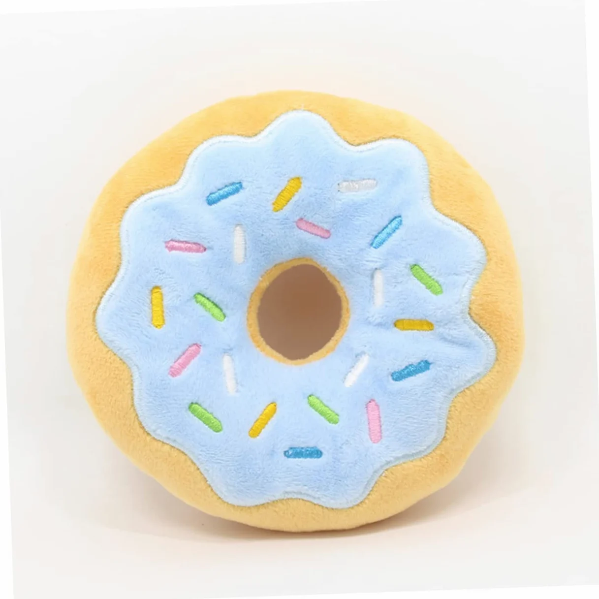 Beavorty 2 Set Di Giocattoli Interattivi Per Cani Peluche A Forma Di Ciambella Suono Squittio Giocattolo Da Masticare Per L'addestramento Dei Cuccioli 3 Pezzi * 2 Casuali