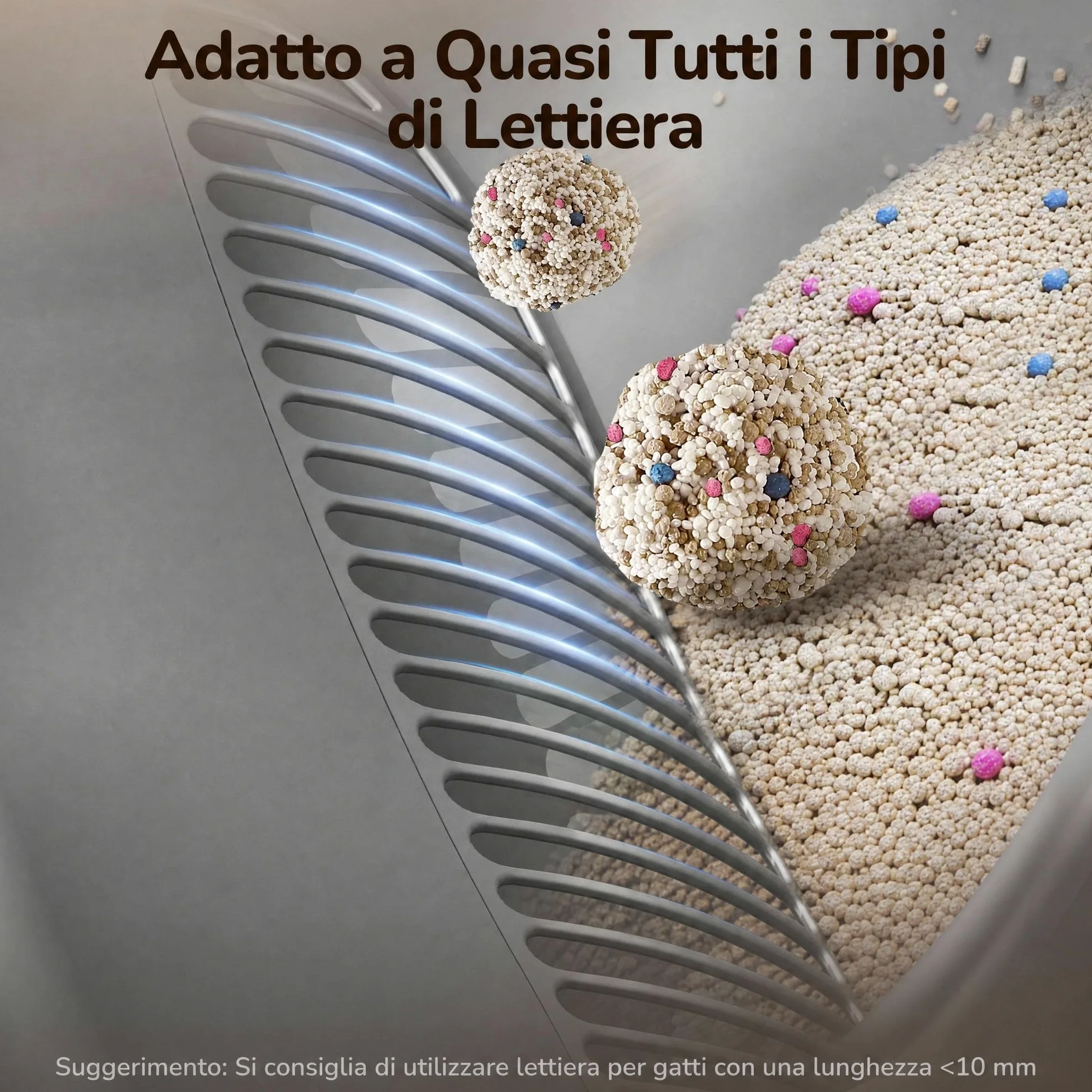 Lettiera Gatto Autopulente, Lettiera Automatica per Gatti Sicurezza Anti-Pizzicamento, Design Aperto con Ingresso dall'Alto per Gatti Grandi e Multipli, Controllo APP, Deodorizzazione, Bianco