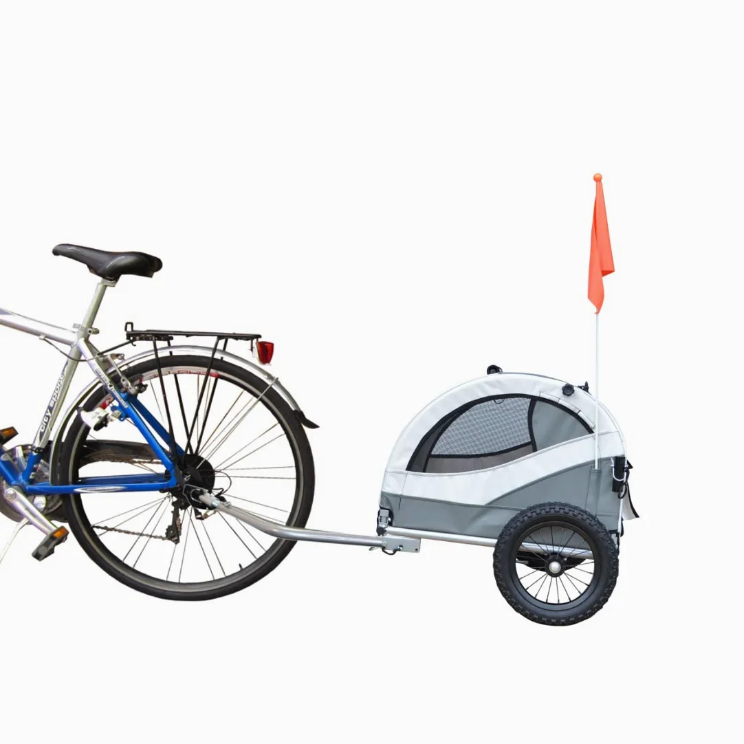 PAPILIOSHOP KUMA: Rimorchio Multifunzionale per Bici e Passeggino - Trasporto Sicuro di Cani, Gatti e Animali Domestici, Ideale per Escursioni, Campeggio e Attività All'Aperto