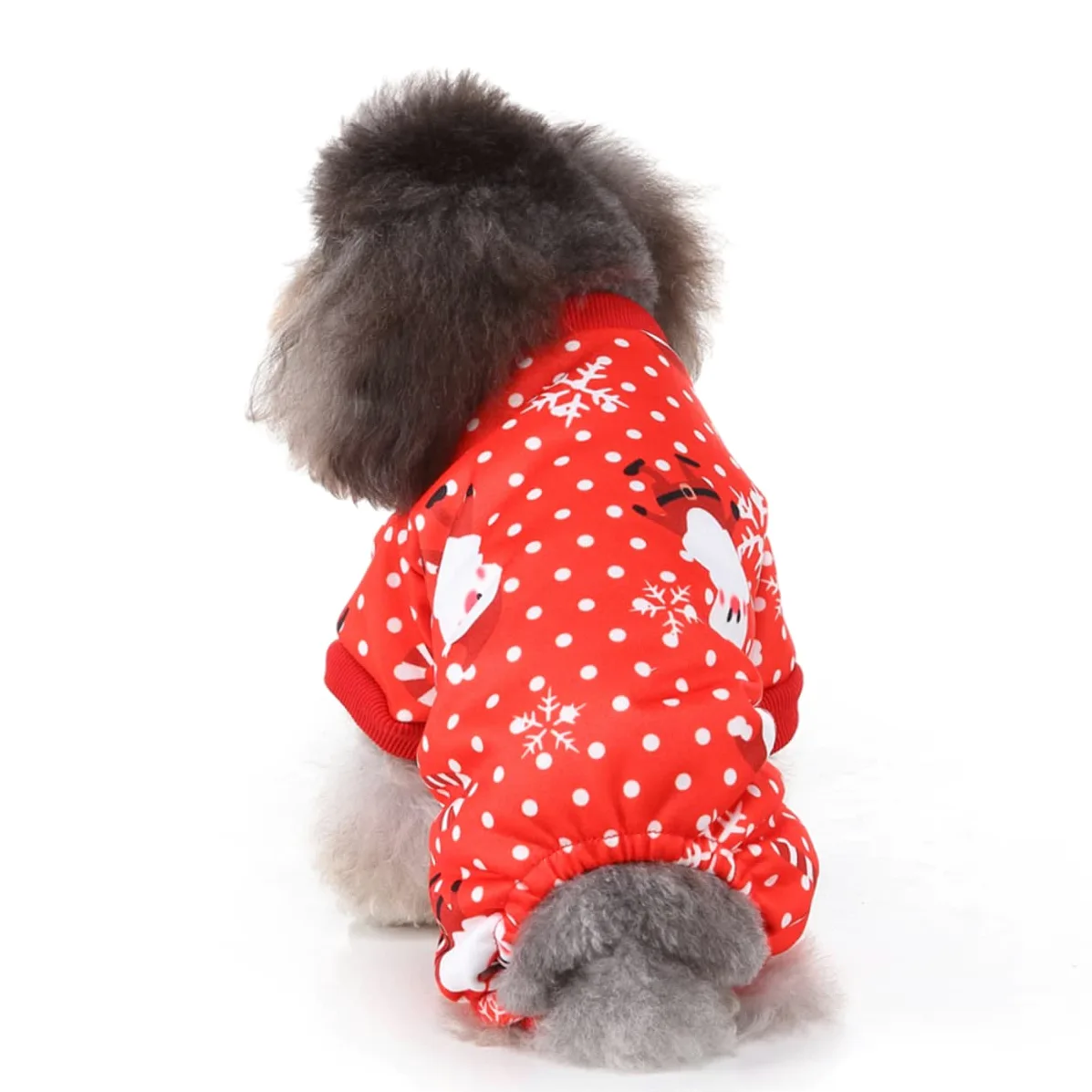 HMJGDHX 2 Pezzi Vestiti Natalizi per Cani Completi per Animali Domestici Caldo Modello Babbo Natale Abito Natalizio per Cucciolo XL Maglione Natalizio