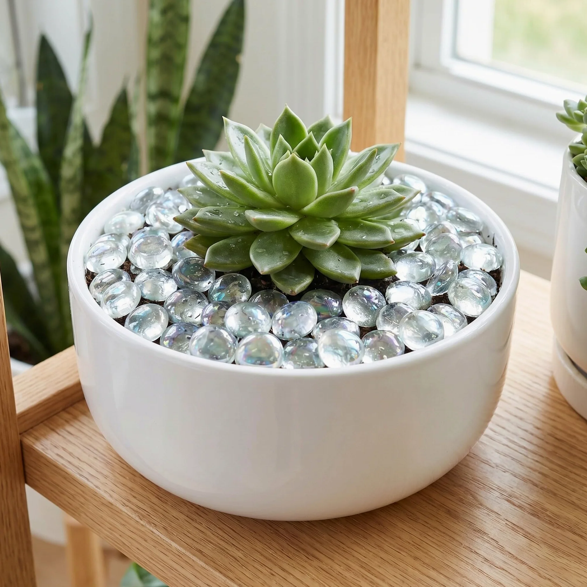 Sassi di Vetro Piatti e Trasparenti 17-19 Mm per Decorazioni da Giardino e Terrari, Resistenti allo Sbiadimento alla Scheggiatura, Confezione da 1800g