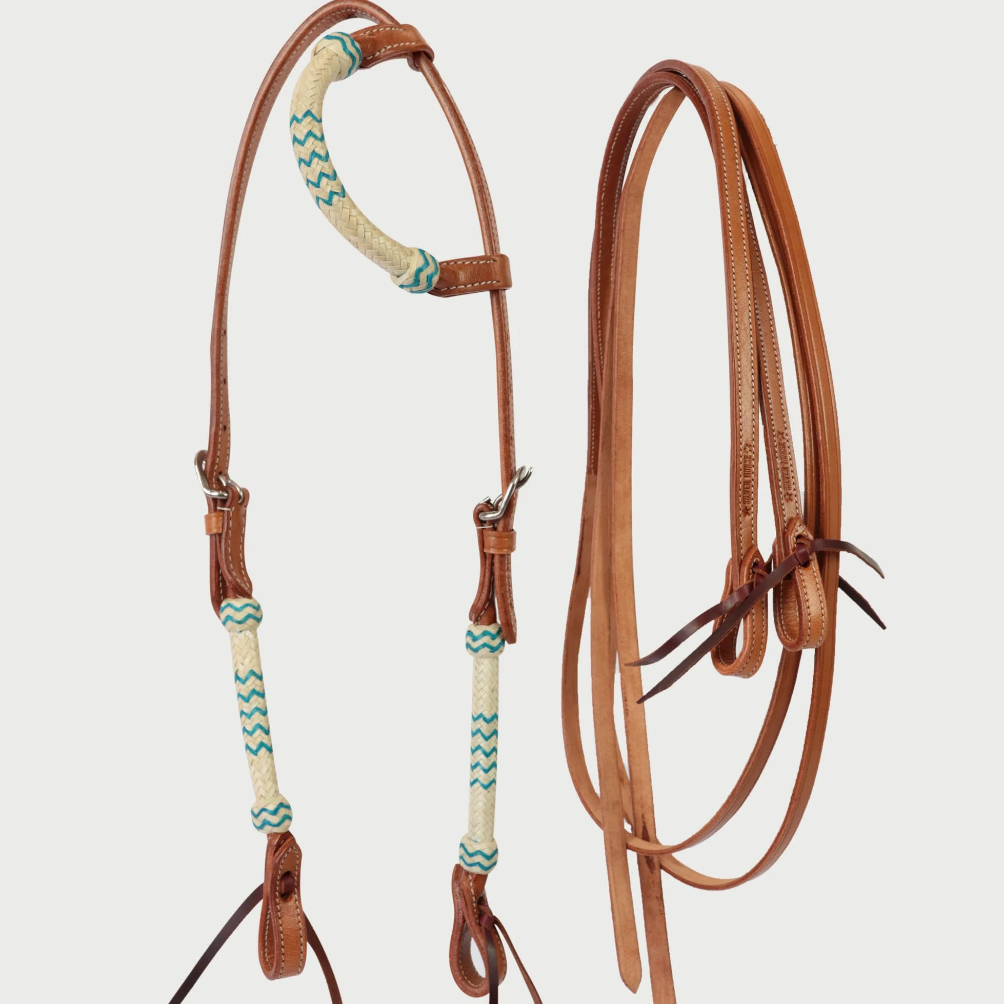 Briglia Western Silver Horse Arawa, Finimento Indispensabile per la Conduzione del Cavallo